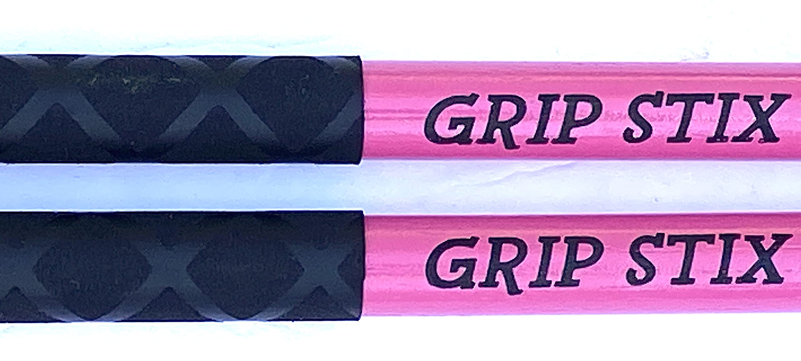 Grip Stix 15'' Long Pink With Black Oak Non Slip Grip Drumsticks  Ideal For All Drumming; Cardio, Fitness, Aerobic & Workout Exe