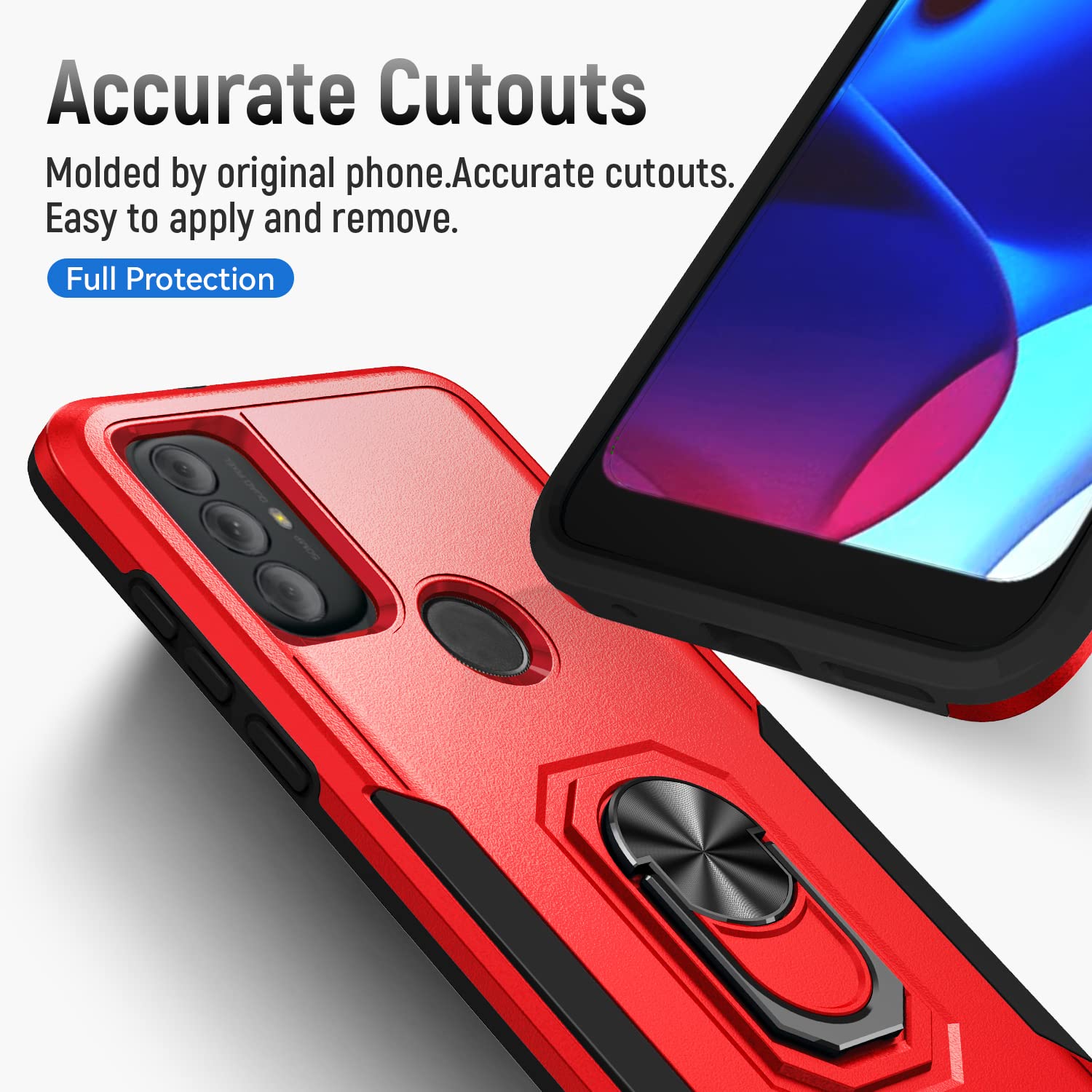 Kelong Case For Moto G Pure Case,Moto G Power 2022 Case With Kickstand | Military Grade Drop Proof Protection Phone Cover | Dura