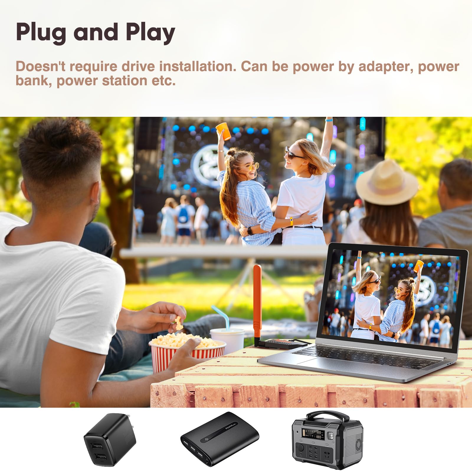 Coolpie Wireless Hdmi Transmitter And Receiver,1080P Wireless Hdmi Extender Kit, Plug And Play, 150M/450Ft, For Streaming Video