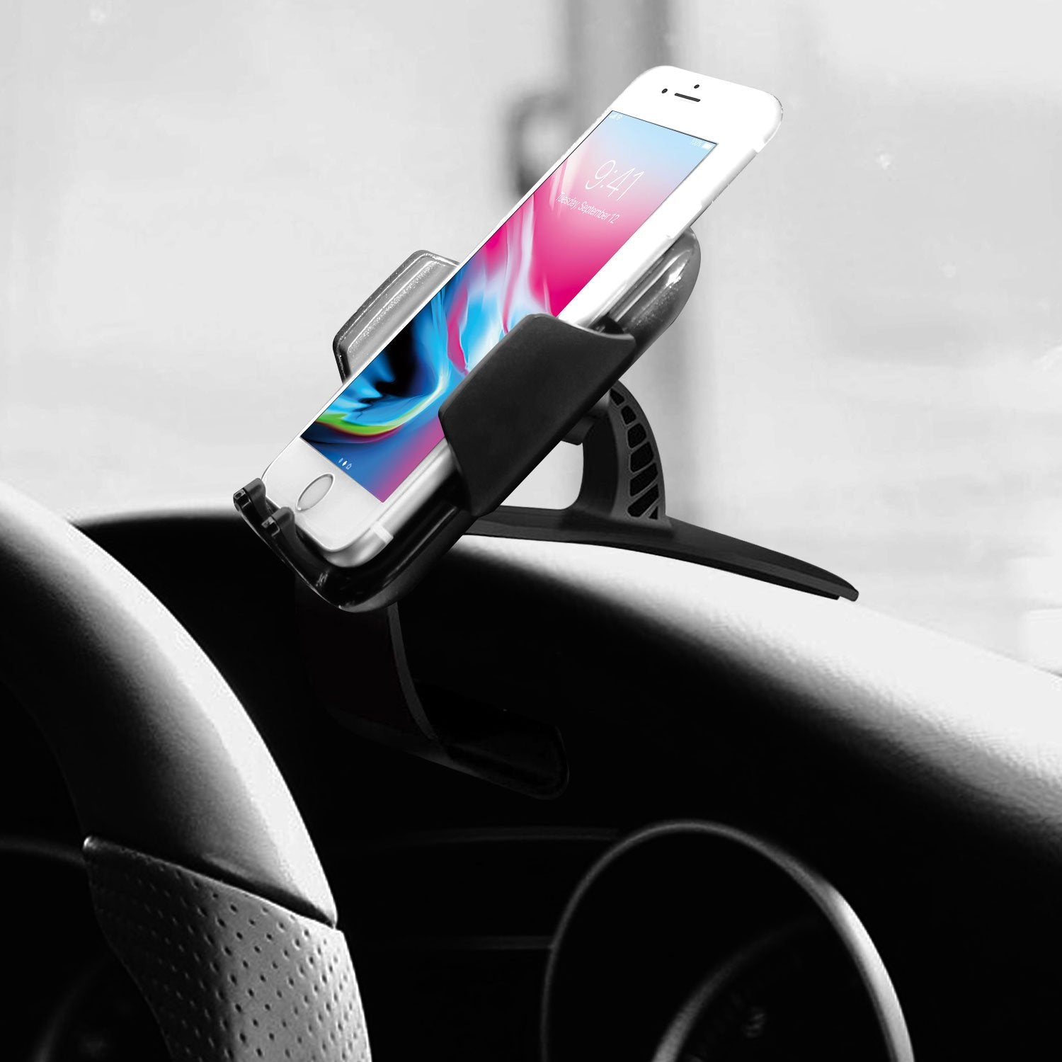 Cellet Cell Phone Holder Adjustable Car Dashboard Smartphone Clip In Mount Compatible For Iphone 13 Pro 12 Pro Max Mini Se Galax