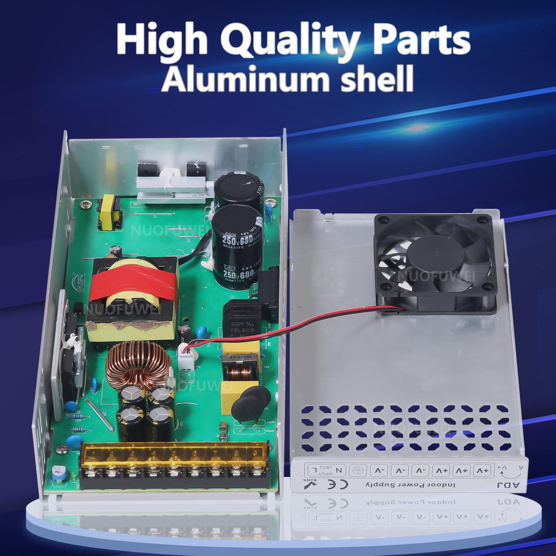 Dc 24V 600W Power Supply Adapter   110V Ac To 24V Dc Converter For Winch, Car Jack, Lcd Monitor, Cctv, Security Camera, Car Ster