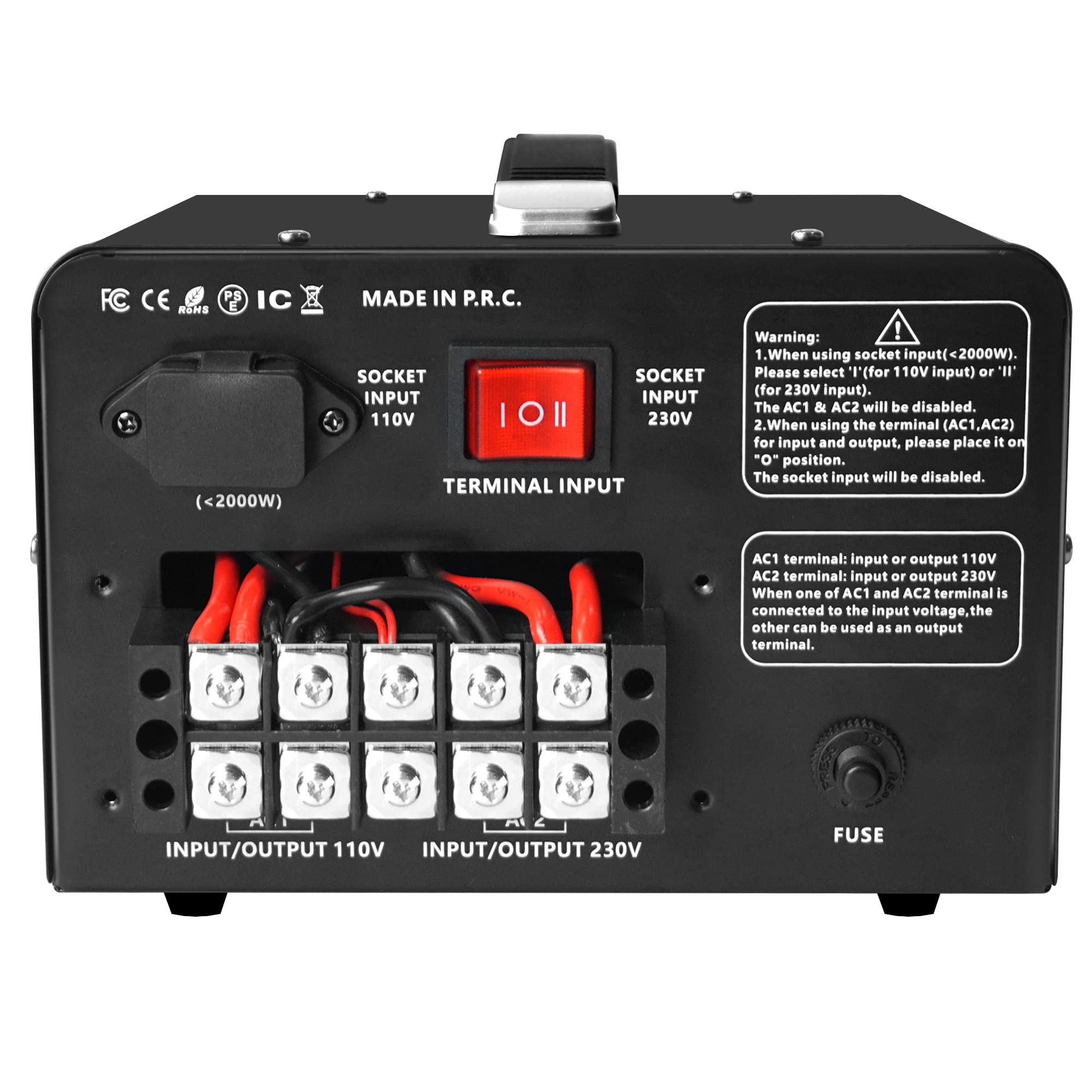 Lvyuan 5000 Watt Voltage Converter Transformer Heavy Duty Step Up Step Down Ac 110V/120V/220V/240V Converter With Hard Wiring