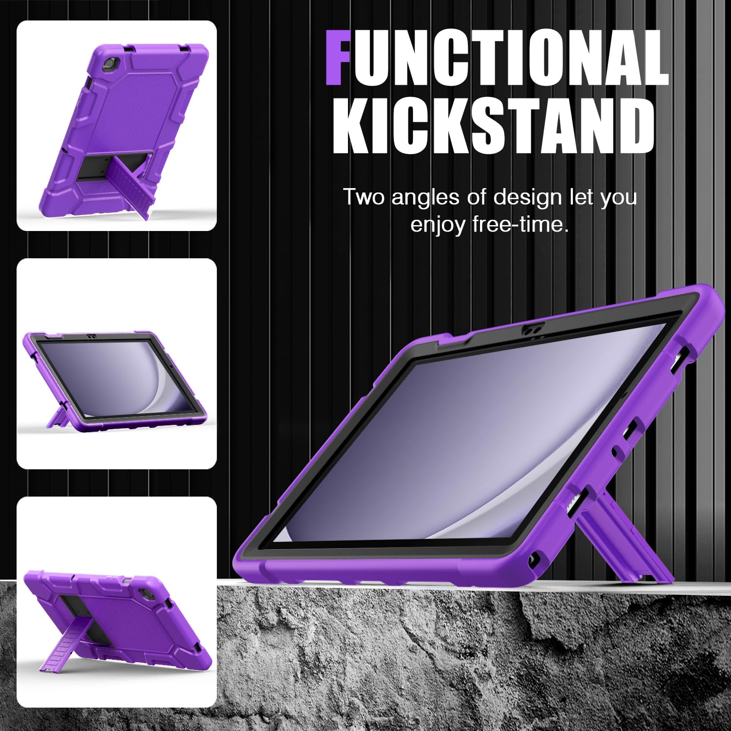 Azzsy Case For Samsung Galaxy Tab A9+/A9 Plus 11    2024 Model (Sm X210/X216/X218), Heavy Duty Shockproof Rugged High Impact Pro