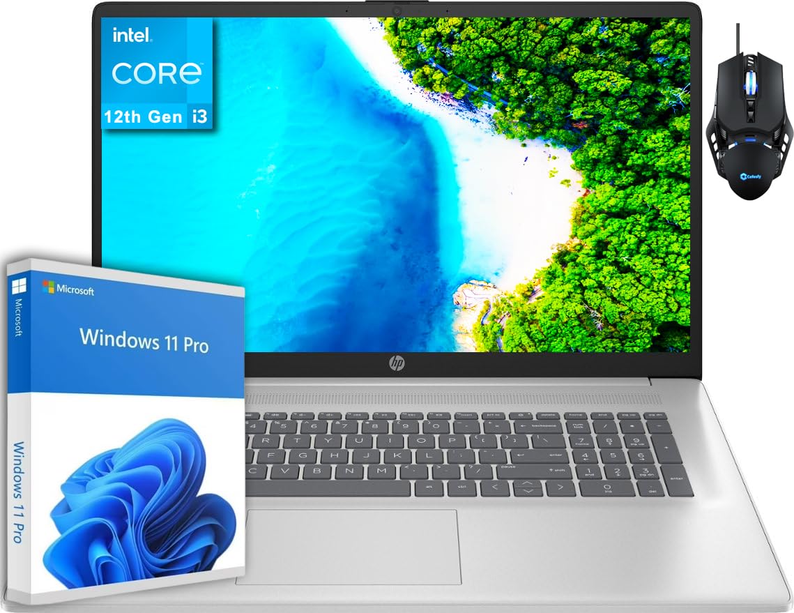 Hp 17 Inch Business Laptop, 17.3    Fhd Ips Screen, 12Th Gen Intel I3 1215U Processor, 32Gb Ram, 2Tb Ssd, Intel Uhd Graphics, We