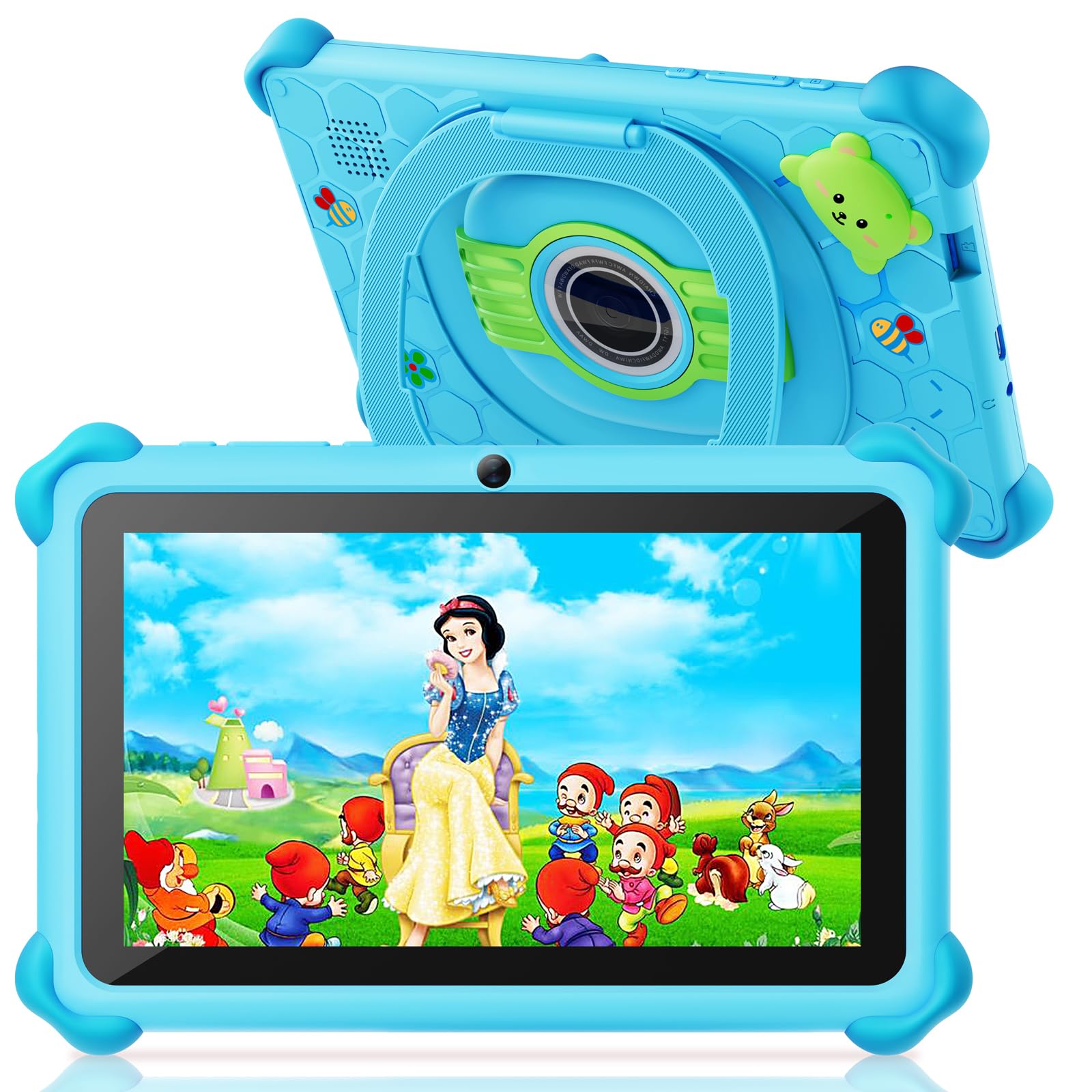 Kids Tablet, 7 Inch Toddler Tablet For Kids, 32Gb Toddler Tablet, Tablets For Kids With Case Included, Parental Control, Dual Ca