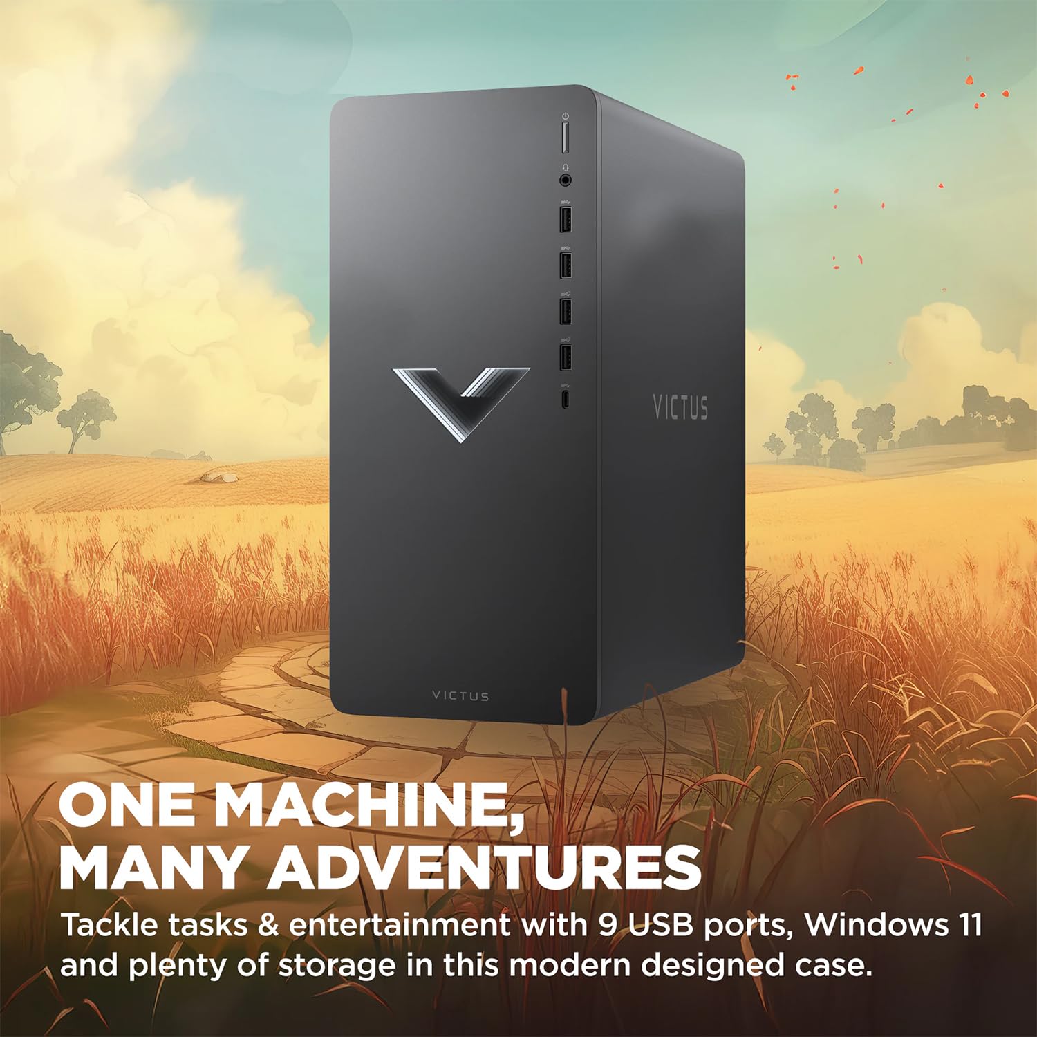 Hp Victus 15L I7 Rtx 4060 Ultimate Gaming Desktop, Intel I7-14700F (Beats I9-12900F), Geforce Rtx 4060, 64Gb Ram, 2Tb Ssd, Rj-45