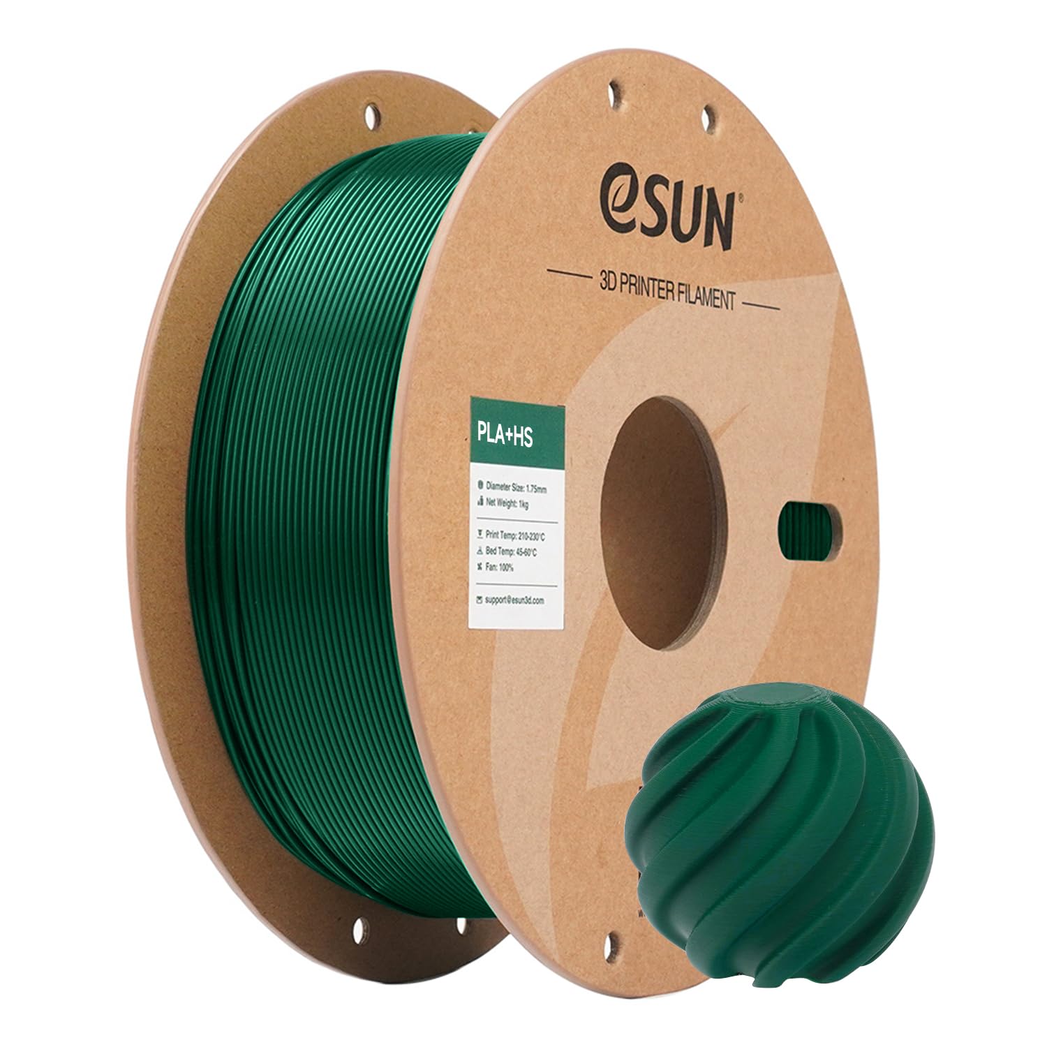 eSUN High Speed PLA+ Filament 1.75mm, 3D Printer Filament Speedy PLA Plus for Fast Printing, Dimensional Accuracy +/- 0.03mm, 1K