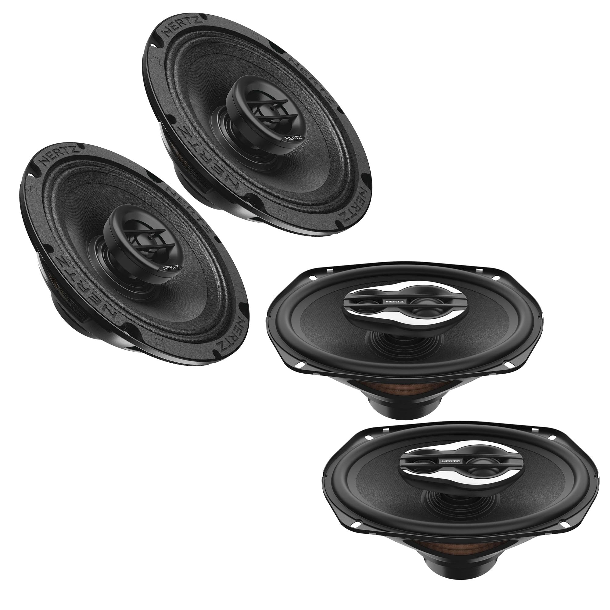 HERTZ 1 Pair SX 165 NEO SPL Show Series 6.5 Coaxial and 1 Pair SX 690 NEO SPL Show Series 6x9 3-Way Speakers
