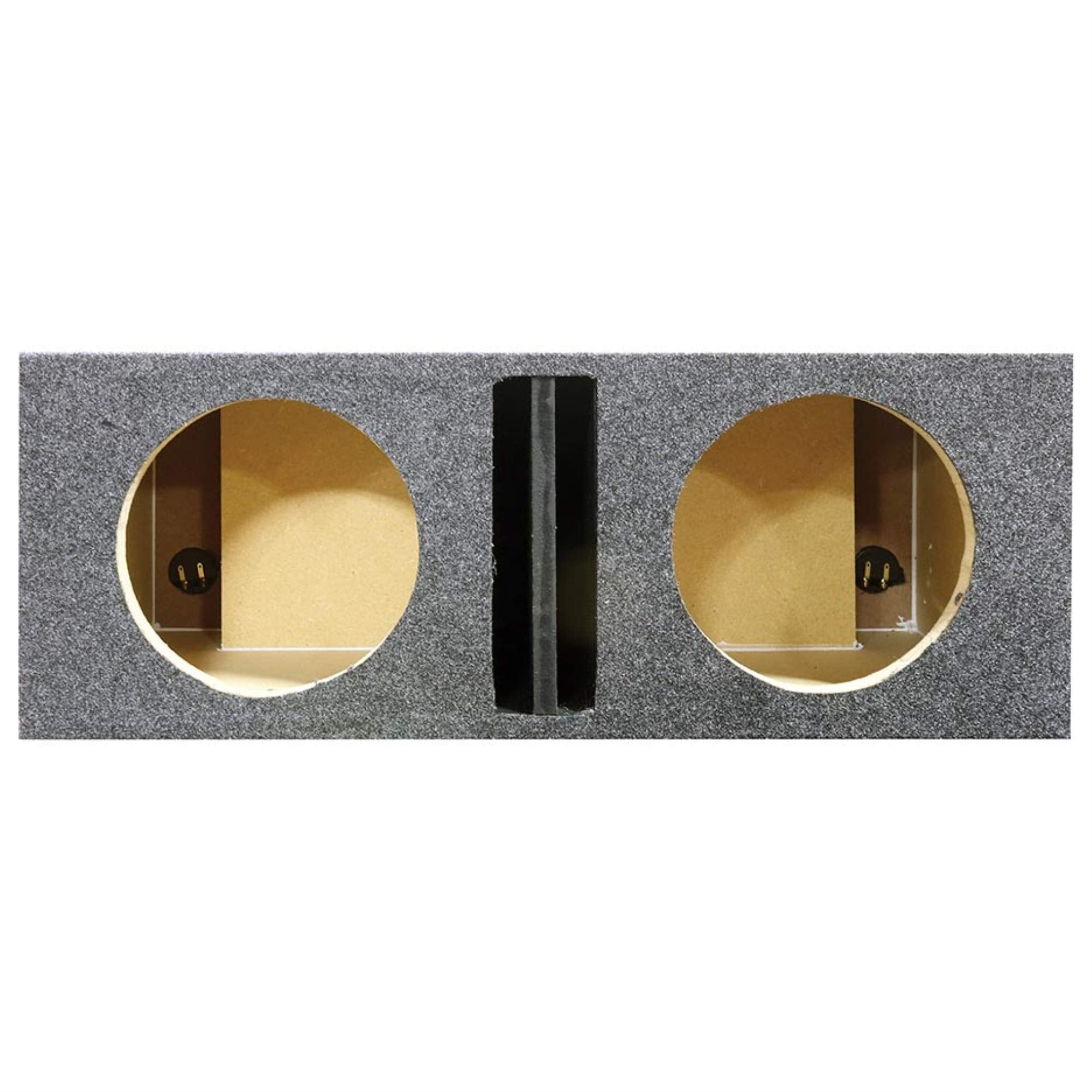Qpower Dual 12'' Ported Heavy Duty Enclosure With Divider