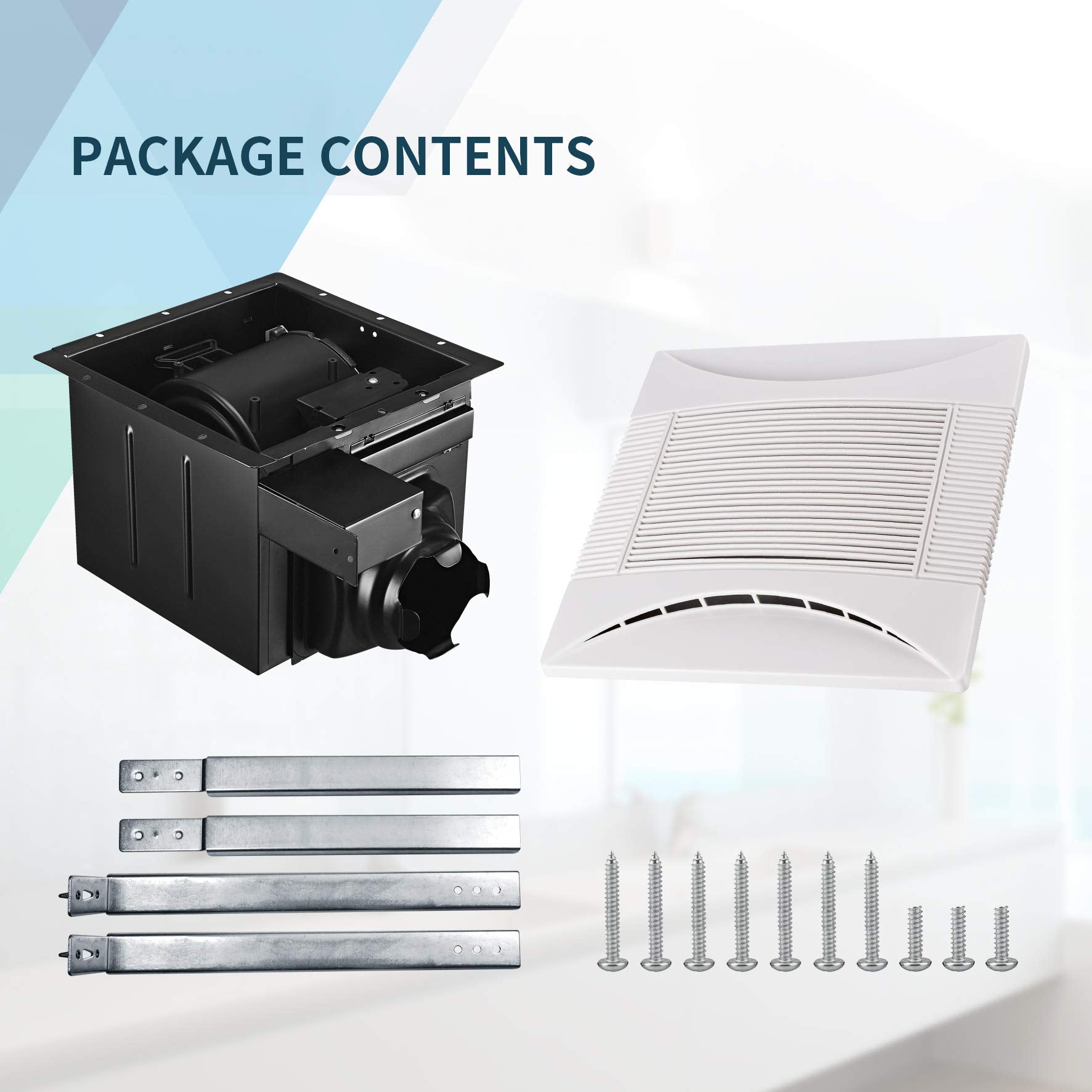 Tech Drive Super Quiet 70 Cfm, 0.3 Sone Bathroom Ventilation And Exhaust Fan (70Cfm)