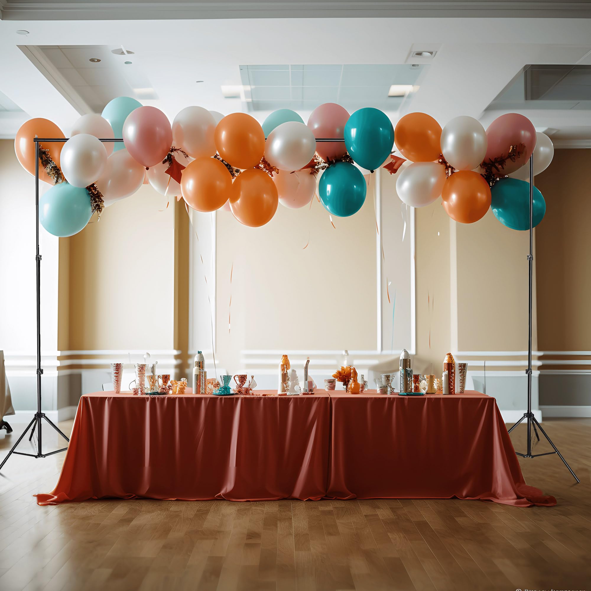 Aw Backdrop Stand 10 X 7Ft/3M X 2.1M Adjustable Parties Background Support System Stand With 6 Clamps 2 Sand Bags For Studio Pho