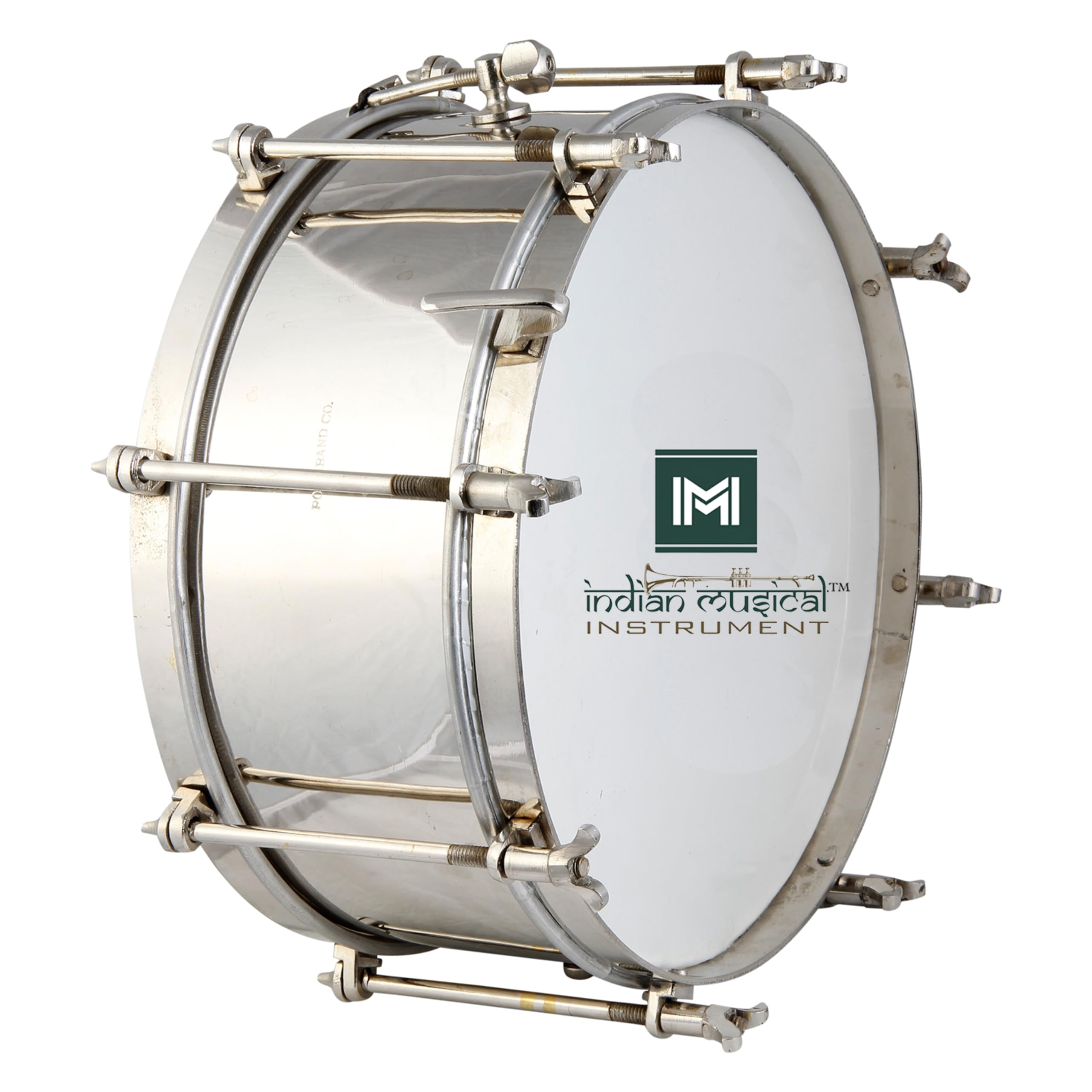 Imi 12 Side Drum Steel Nickle Finished Stick, Belt & Bag.