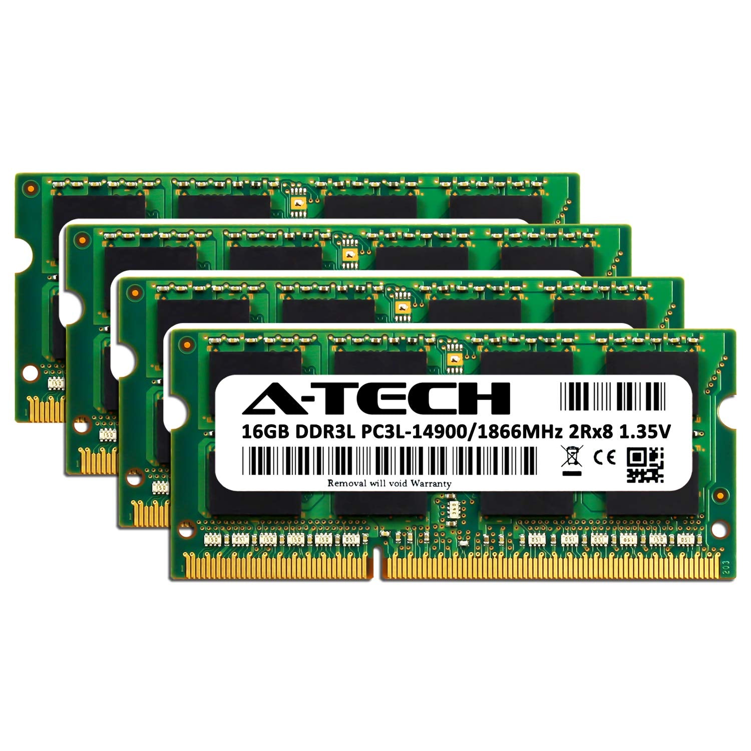A Tech 64Gb (4X16Gb) Ram For Apple Imac Late 2015 27 Inch Retina 5K | Ddr3L 1866Mhz / 1867Mhz Pc3L 14900 1.35V 204 Pin Sodimm Me