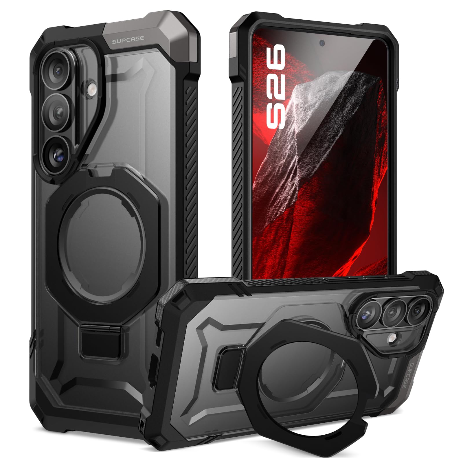 SUPCASE for Samsung Galaxy S26 Case with Kickstand (Unicorn Beetle Grip), [Wireless Charging Compatible] [Military-Grade Protect