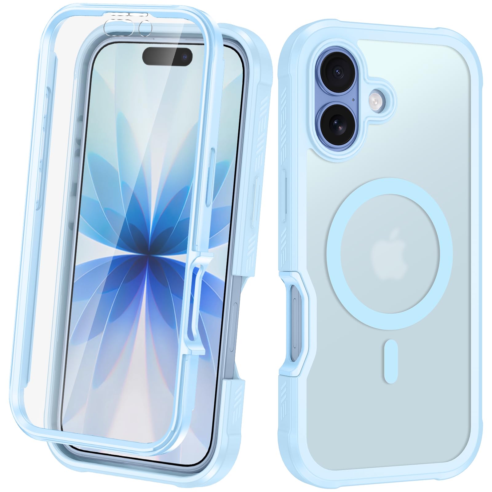 Avocase Magnetic for iPhone 17 Case Built in Screen Protector [Compatible with MagSafe] Military-Grade Protection Full Body Shoc