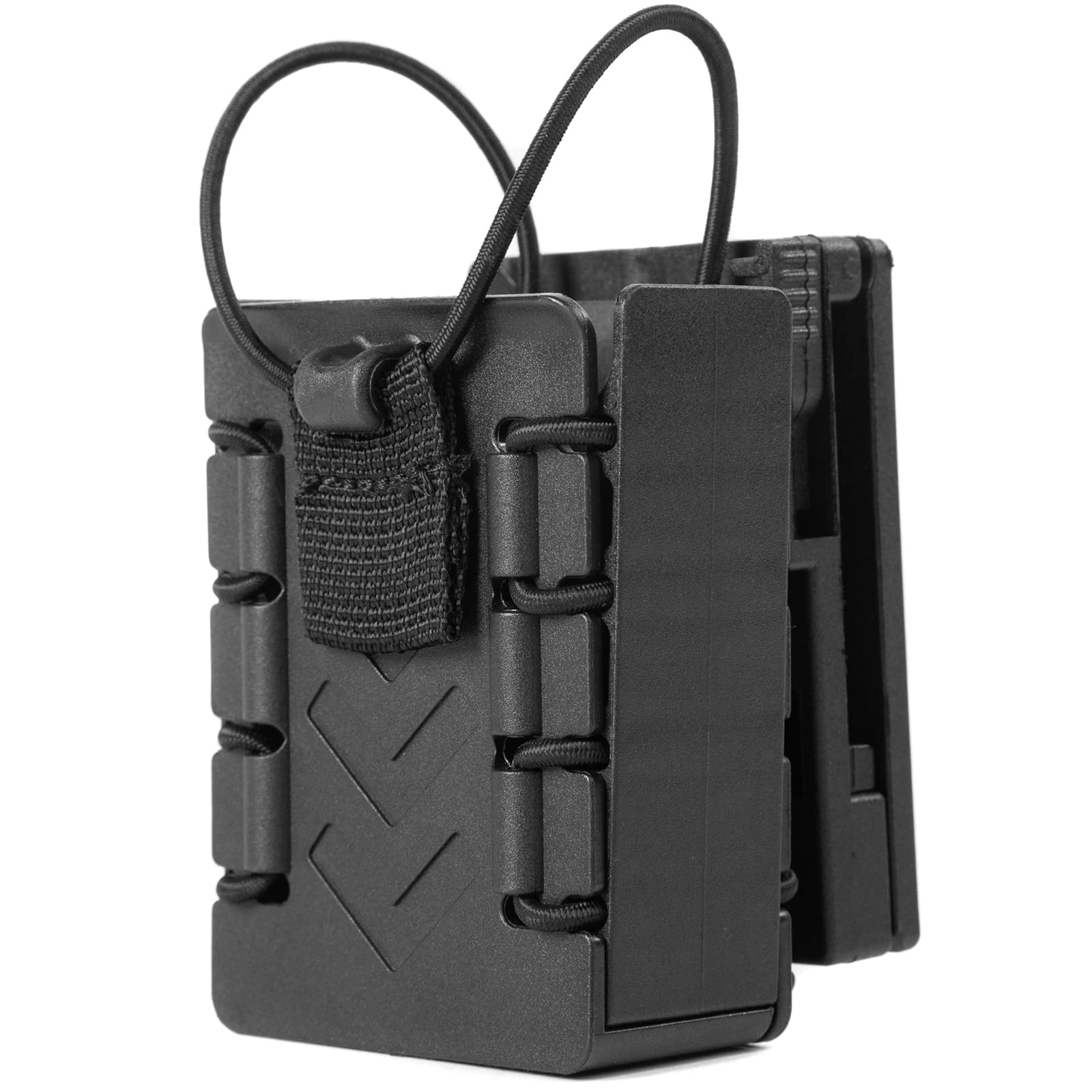 Polymer Radio Holster Molle Walkie Talkie Holder Tactical Duty Belt Radio Case Two Way Radio Pouch For Baofeng Uv5R 888S F8Hp Kenwood Icom Hyt Arcshell Retevis Apx 6000 (2.9' L X 2.6' W X 4.1' H)