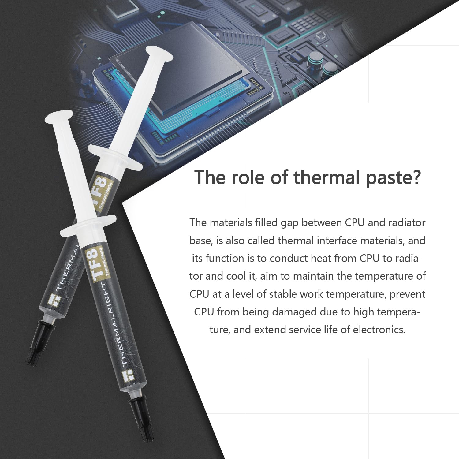 Thermalright Tf8 2G High Performance Thermal Paste 13.8W/M.K, High Performance Thermal Paste For Processor/Cpu/Gpu/Ic/All Cooler