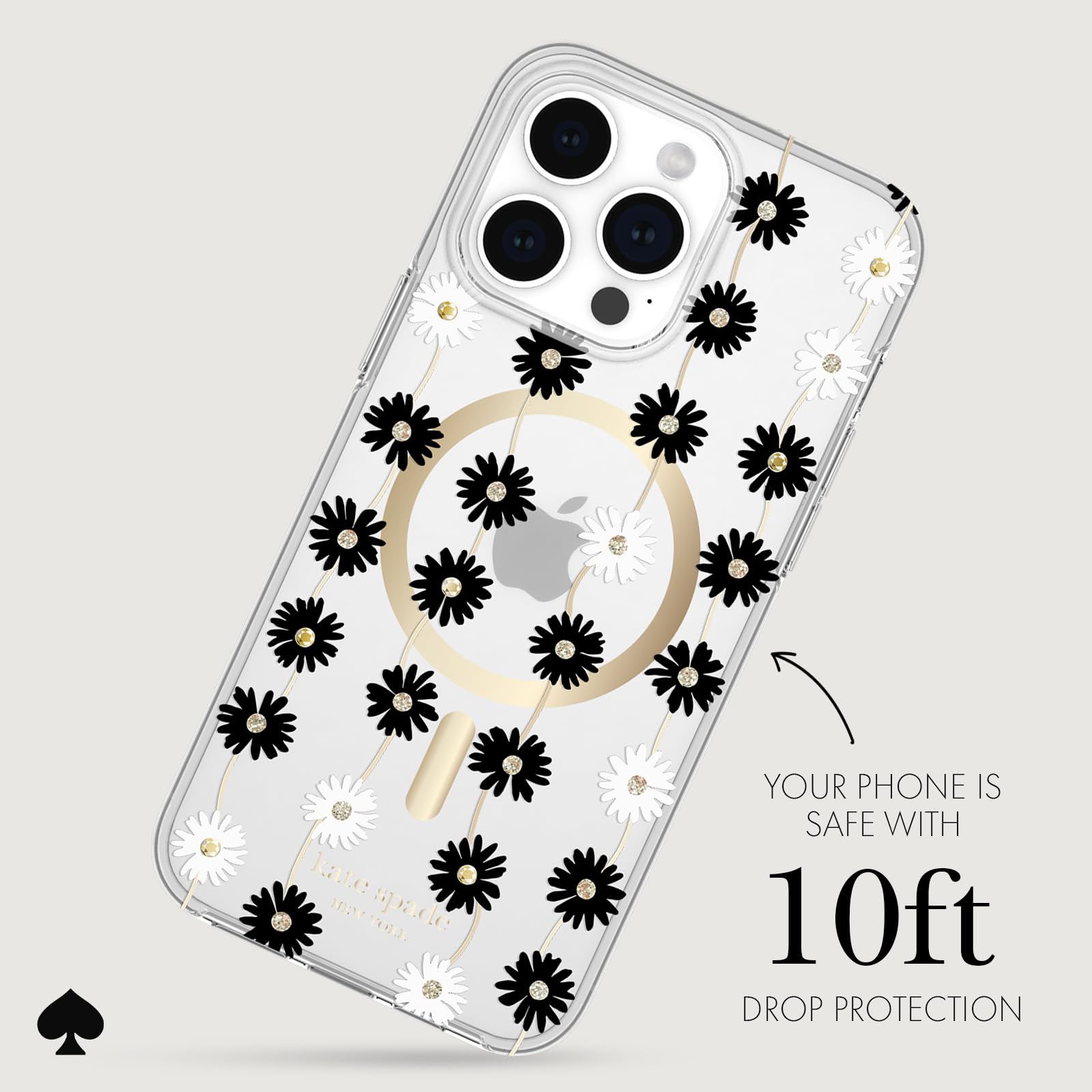 Kate Spade New York Iphone 15 Pro Max Case, Compatible With Magsafe   Daisy Chain