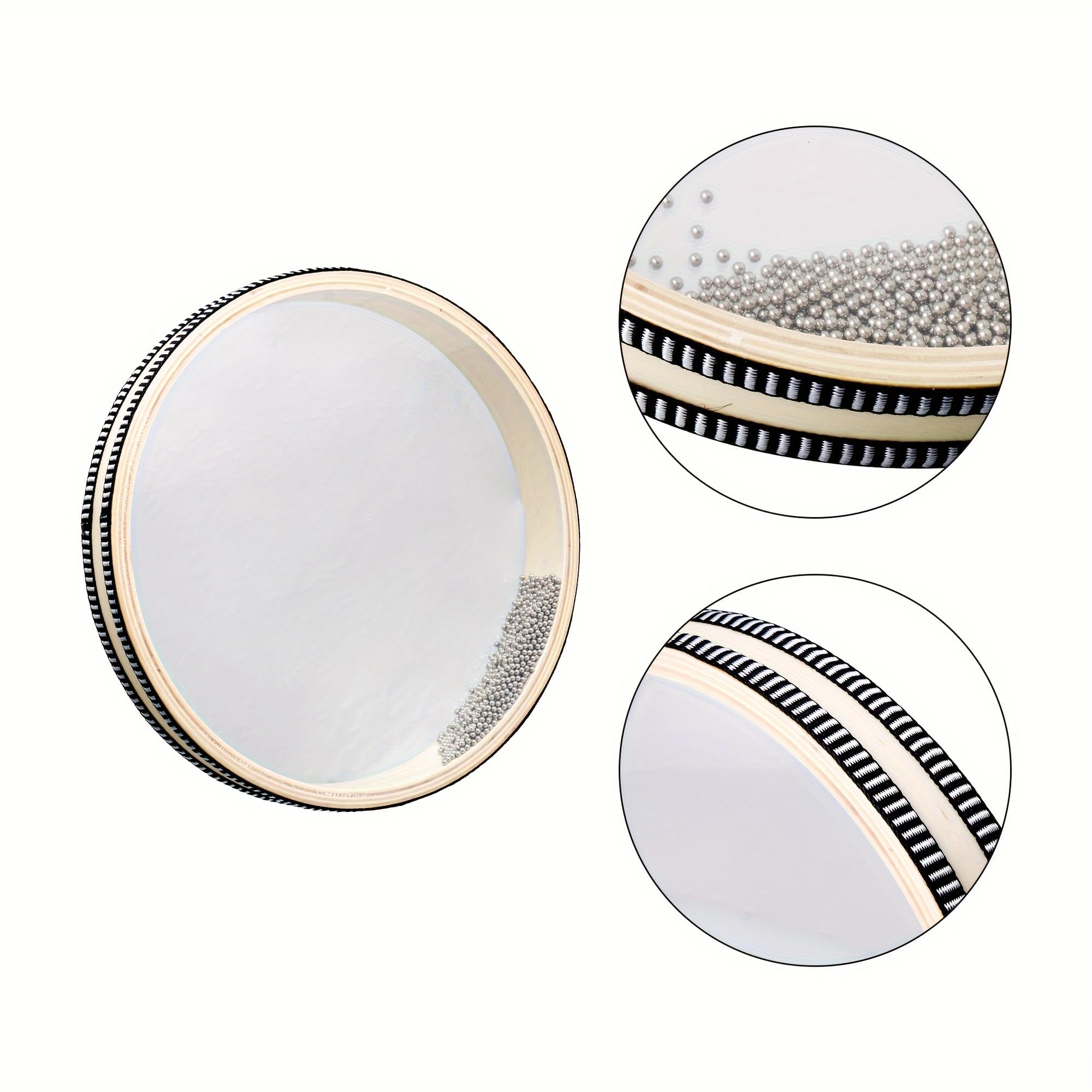 10 Inch Ocean Drum,Sea Wave Drum For Meditation & Relaxation, Natural Color Rain Drumfor Stress Relief, Musical Sound Healing In