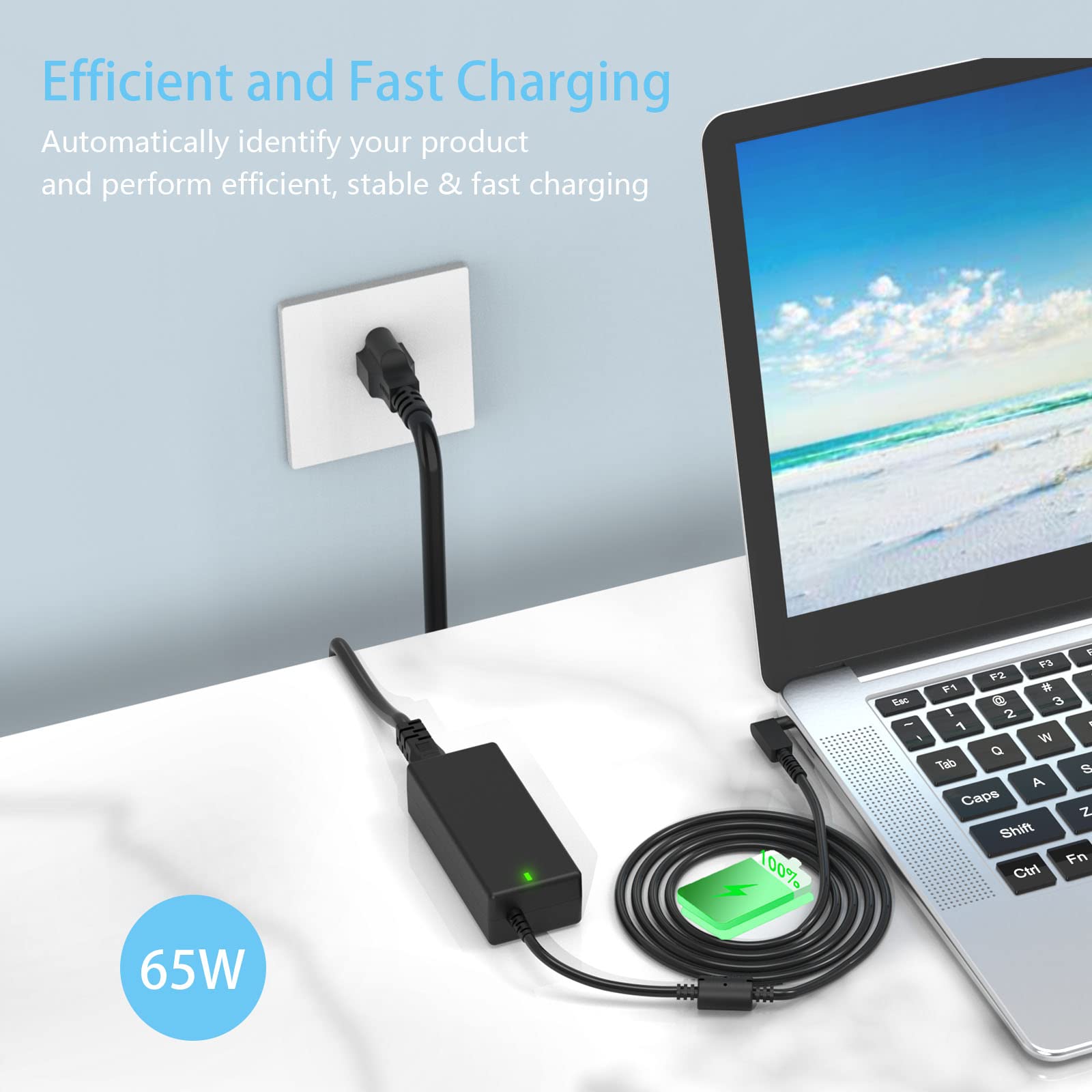 65W 19V 3.42A Replacement Laptop Charger For Acer 15 14 13 11 Cb3 Cb5 N15Q8 N16P1 N20C5 Chromebook C720 C730E C731 C740 Swift Sf