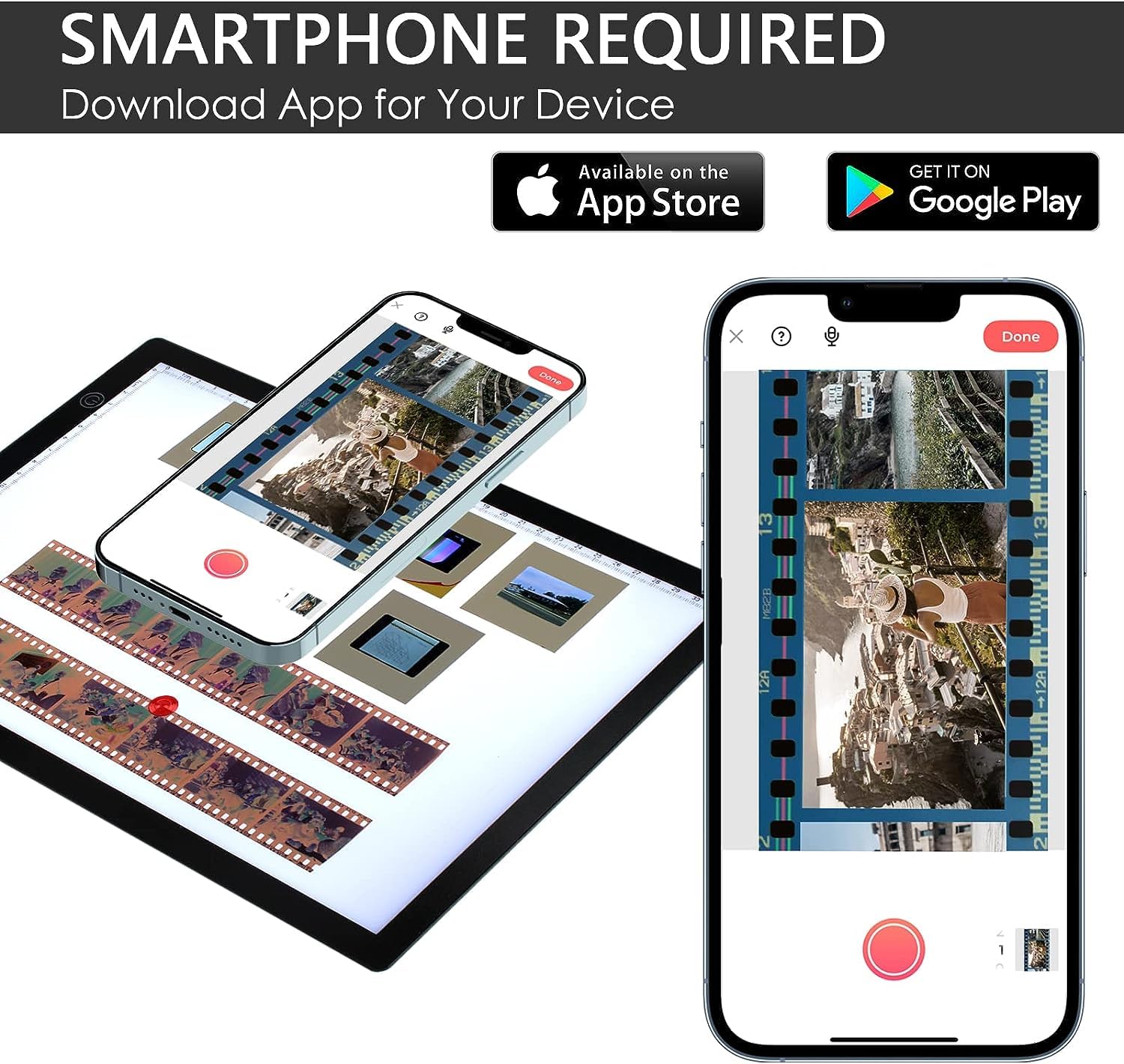 Tcnewcl Slide Viewer Magnetic Light Box For Photo Slide And Film Negative Scanning, Ultra-Thin Illuminated Board Panel For Tatto