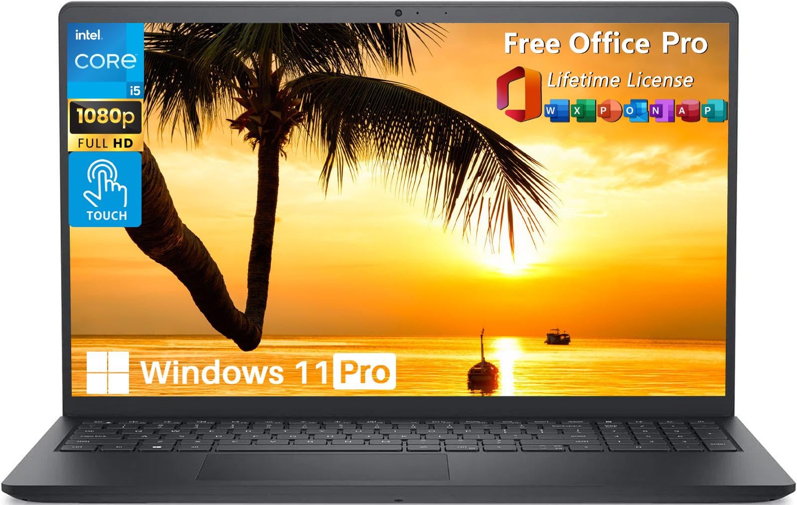 Dell Inspiron 15 3520 Touchscreen Laptop, 15.6 FHD, Intel 10-Core i5-1235U(Up to 4.40 GHz), 64 GB RAM, 2 TB SSD, Intel UHD Graph