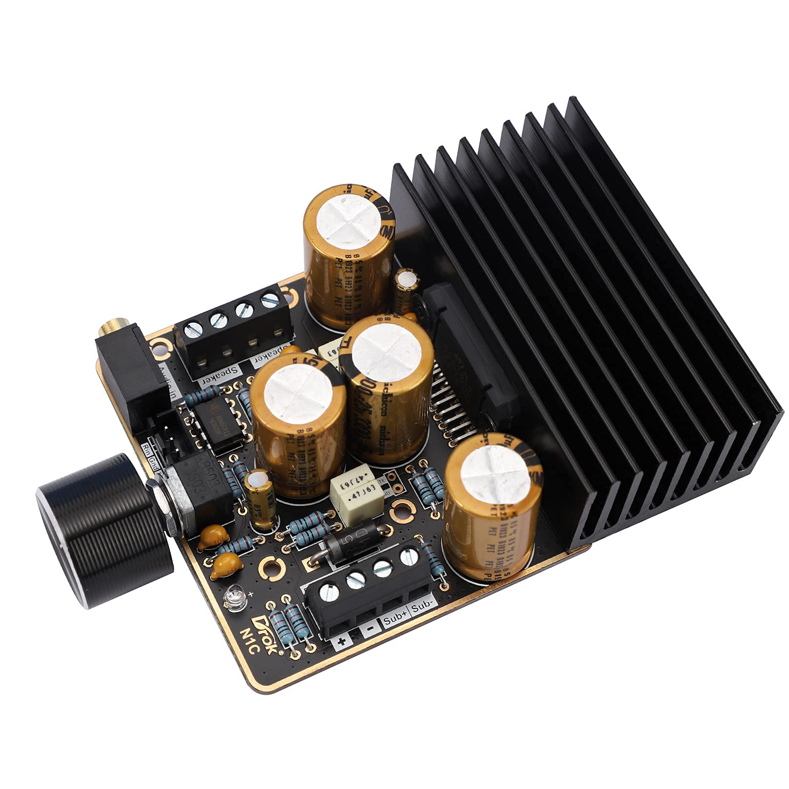 Drok Class Ab Amplifier, 2.1 Channel 80W+80W Stereo And120W Pure Bass 9 18V 4O Audio Amplifier Board
