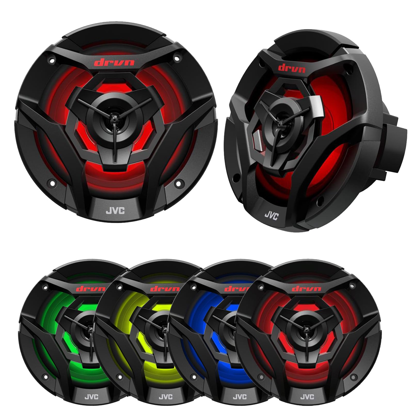 Single Din Marine Bluetooth Usb Aux Am/Fm Radio Cd Player Receiver Bundle Combo With 2X 6.5 260W 2-Way Black Boat Audio Speakers