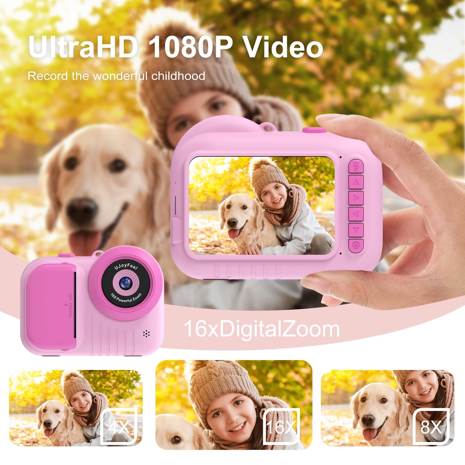 Kids Camera Instant Print Camera For Kids, Toddler Camera That Print Photo, Instant Digital Camera For Kids Printing Camera 3.5I