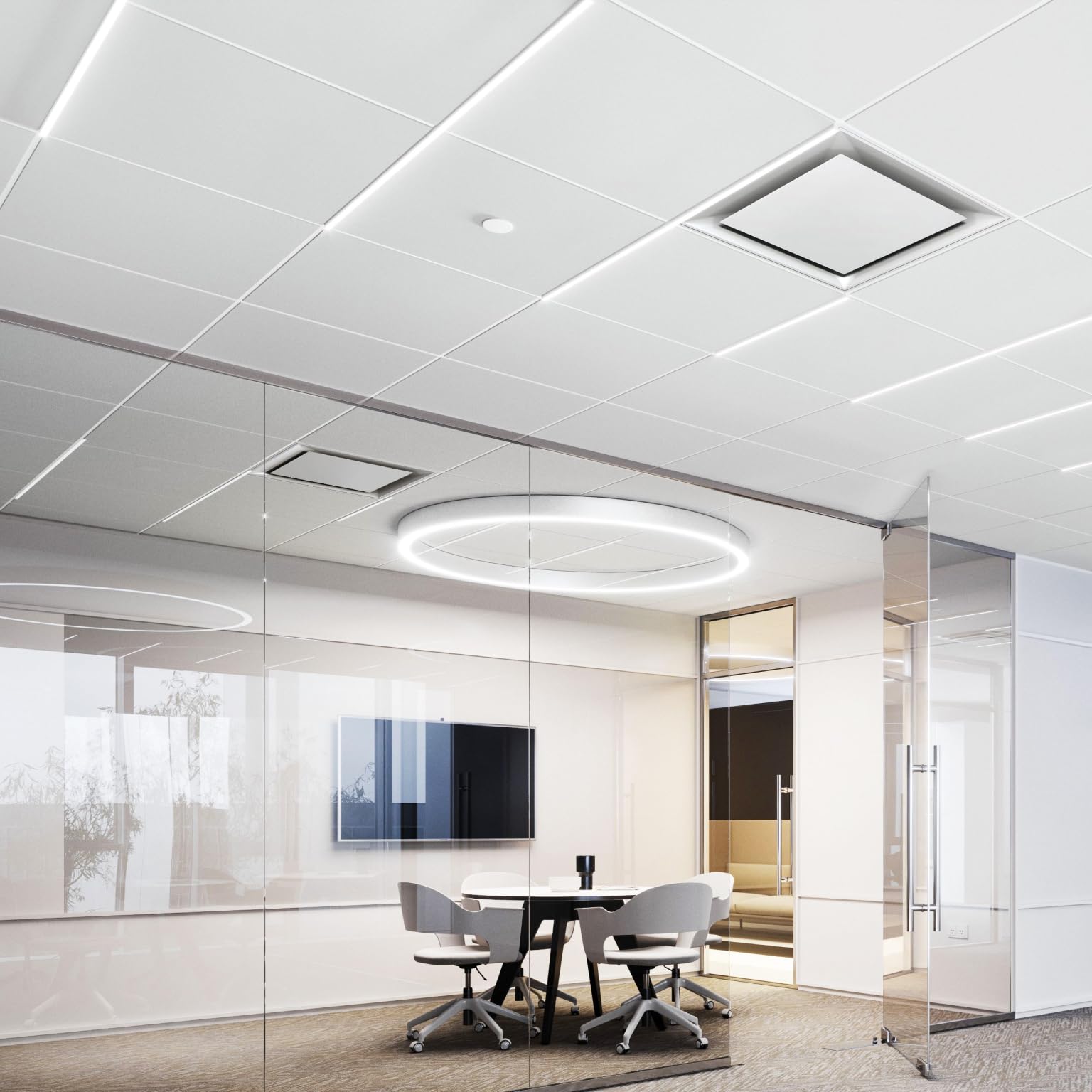 Armstrong Ceiling Tiles; 2X2 Ceiling Tiles - 12 Pcs White; Acoustic Ceilings For Suspended Grid; Ultima Health Zone 1937