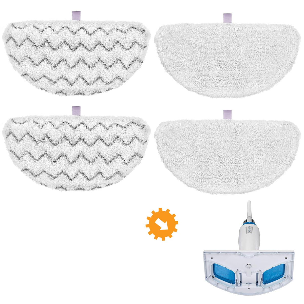 1940 Bissell Steam Mop Pads For Bissell Powerfresh Steam Mop 1806 1544 1440 2075A 2685A 1940W 19404 Series, Model 19402 19408 19