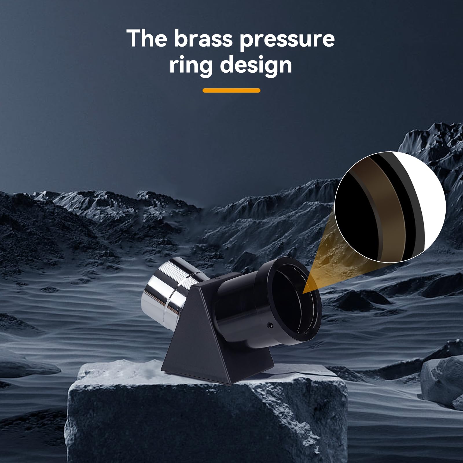 Svbony Sv221 Diagonal Mirror 1.25 Inches, 45-Degree Correct-Image Prism Diagonal Provides Sharp Views That Are Right-Side-Up And