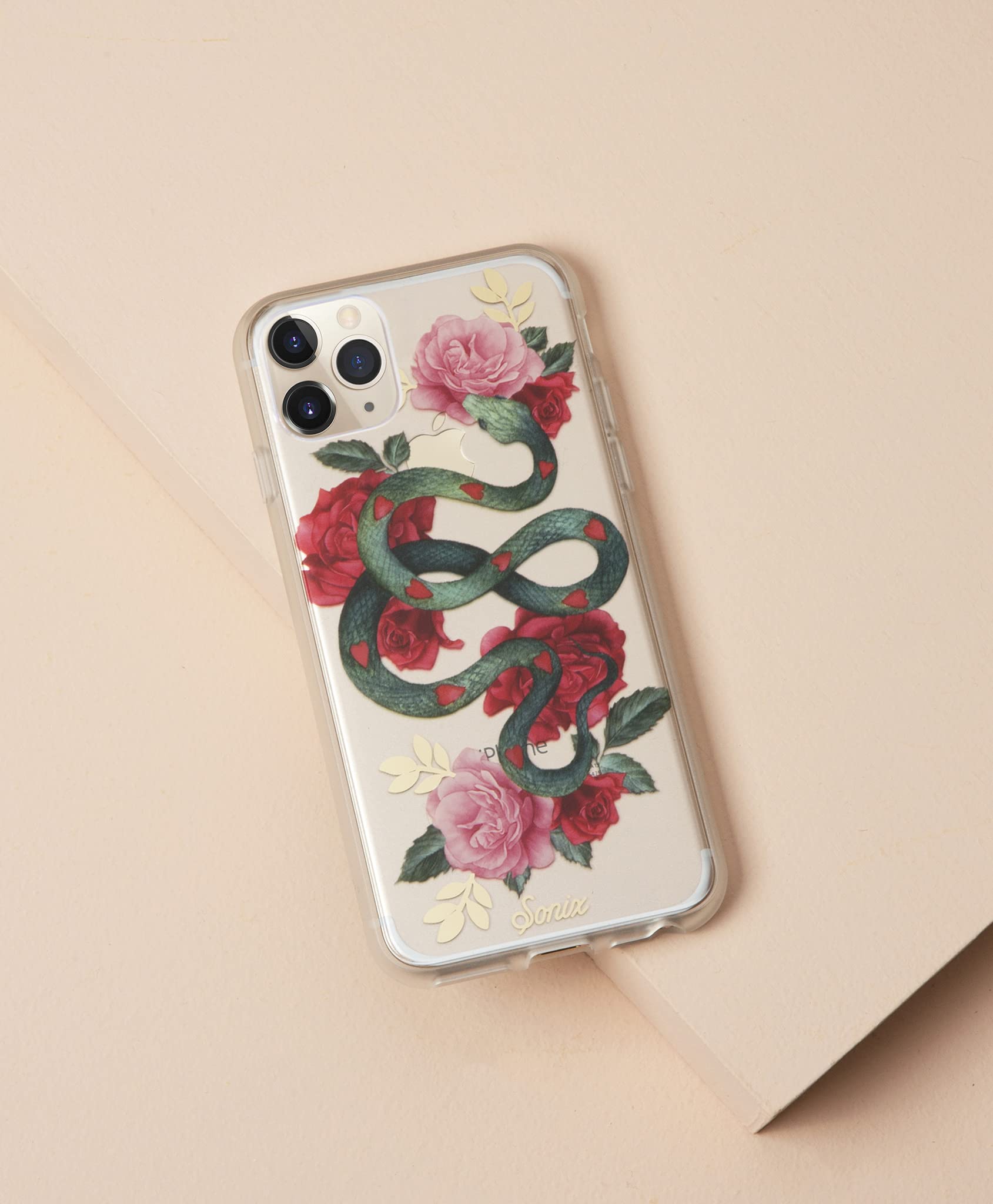 Sonix Cell Phone Case Protective Case For Apple Iphone 11 Pro (Clear - Snake Heart)