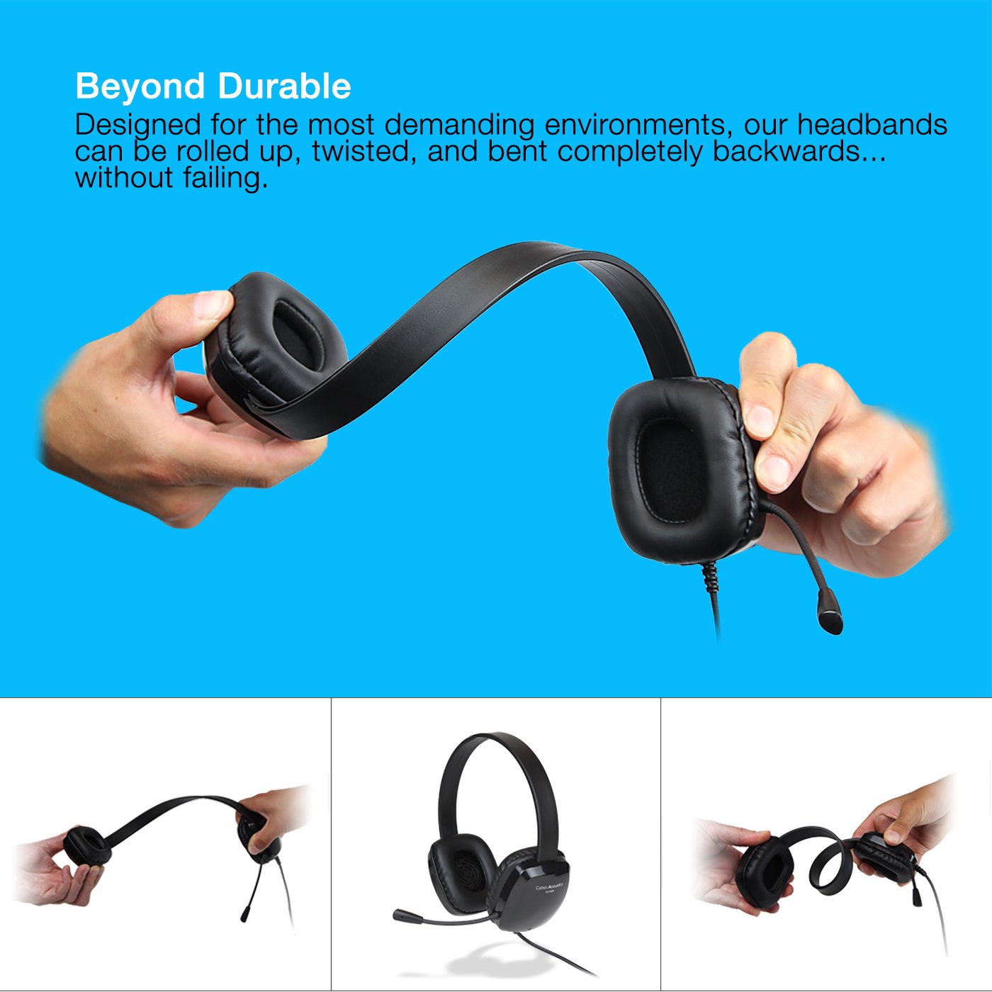 Stereo Headset With Unidirectional Noise Canceling Microphone   20 Pack   Compatible With Pc'S, Macs, Chromebooks, Microsoft Sur
