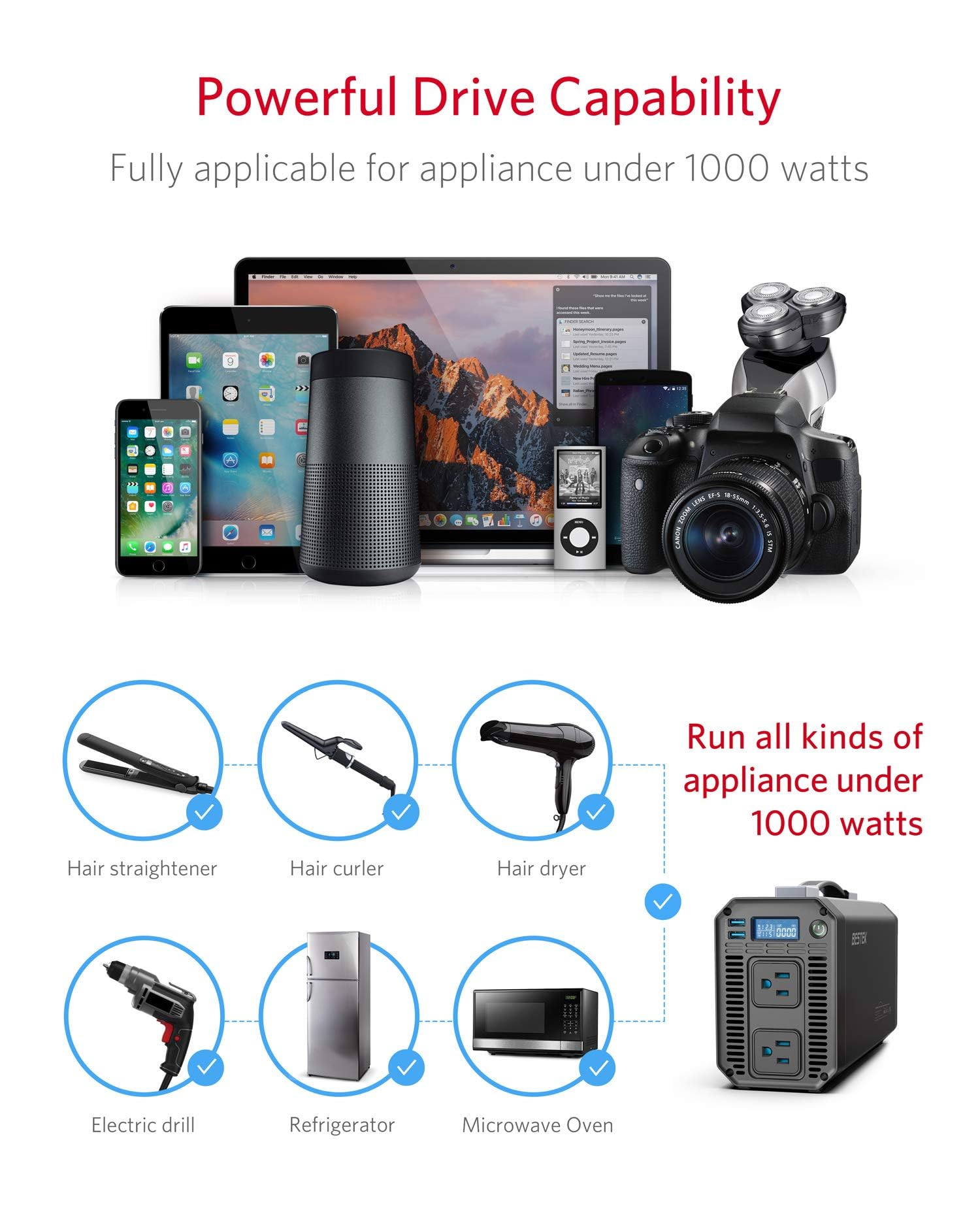 Bestek 1000W Pure Sine Wave Power Inverter Dc 12V To 110V Ac Car Inverter With Digital Lcd Display 4.2A Dual Usb Charging Ports