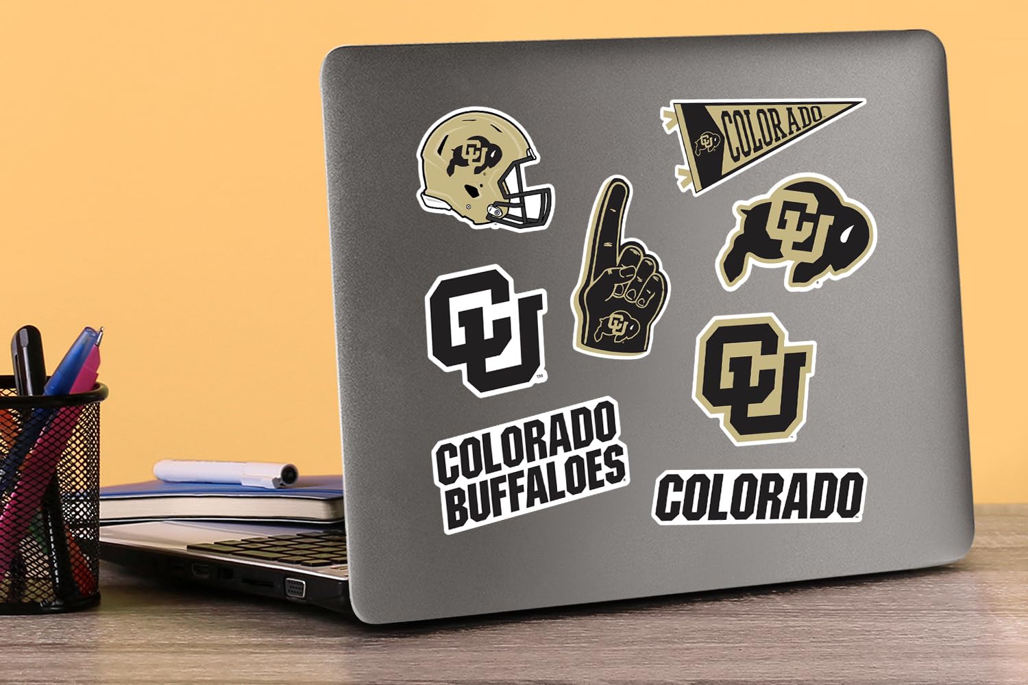 University Of Colorado 50Ct Vinyl Large Deluxe Stickers Variety Pack   Laptop, Water Bottle, Scrapbooking, Tablet, Skateboard, I