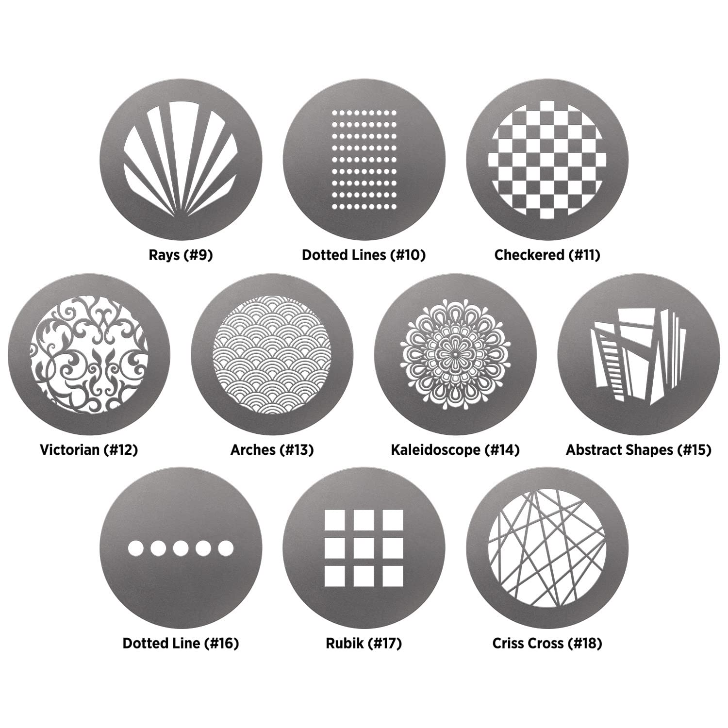 Westcott Gobo Pack: Pattern Designs (10 Pack) For Use With Optical Spot By Lindsay Adler