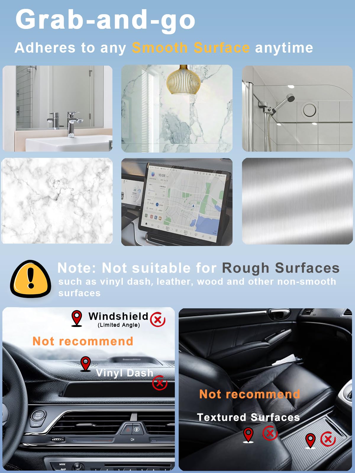 Upgraded Vacuum Magnetic Suction Phone Mount, Magnetic Car Phone Holder, For Iphone 16 Magsafe Car Mount,Ideal For Car Screen/Gy