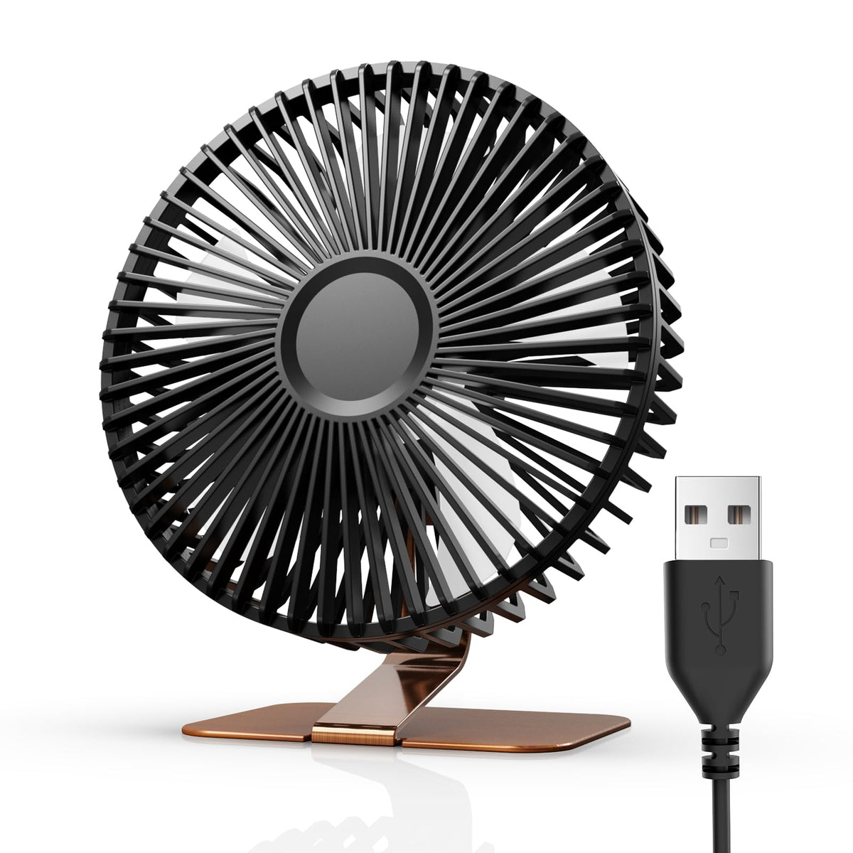 Slenpet 6 Inch Usb Desk Fan, 4 Speeds, Ultra Quiet, 90    Adjustment For Better Cooling, Portable Mini Powerful Desktop Table Fa