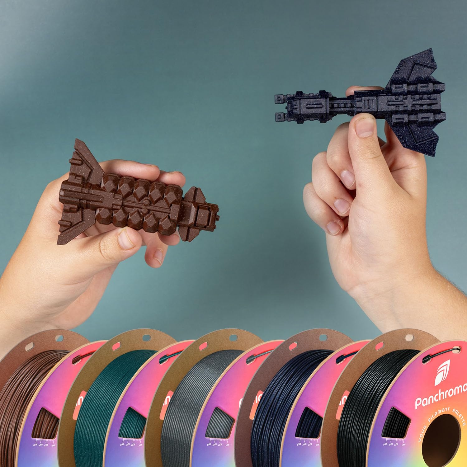 Polymaker Panchroma Galaxy Pla Filament 1.75Mm, Galaxy Dark Grey 3D Printer Pla Filament 1Kg - Twinkling 3D Printing Filament, D