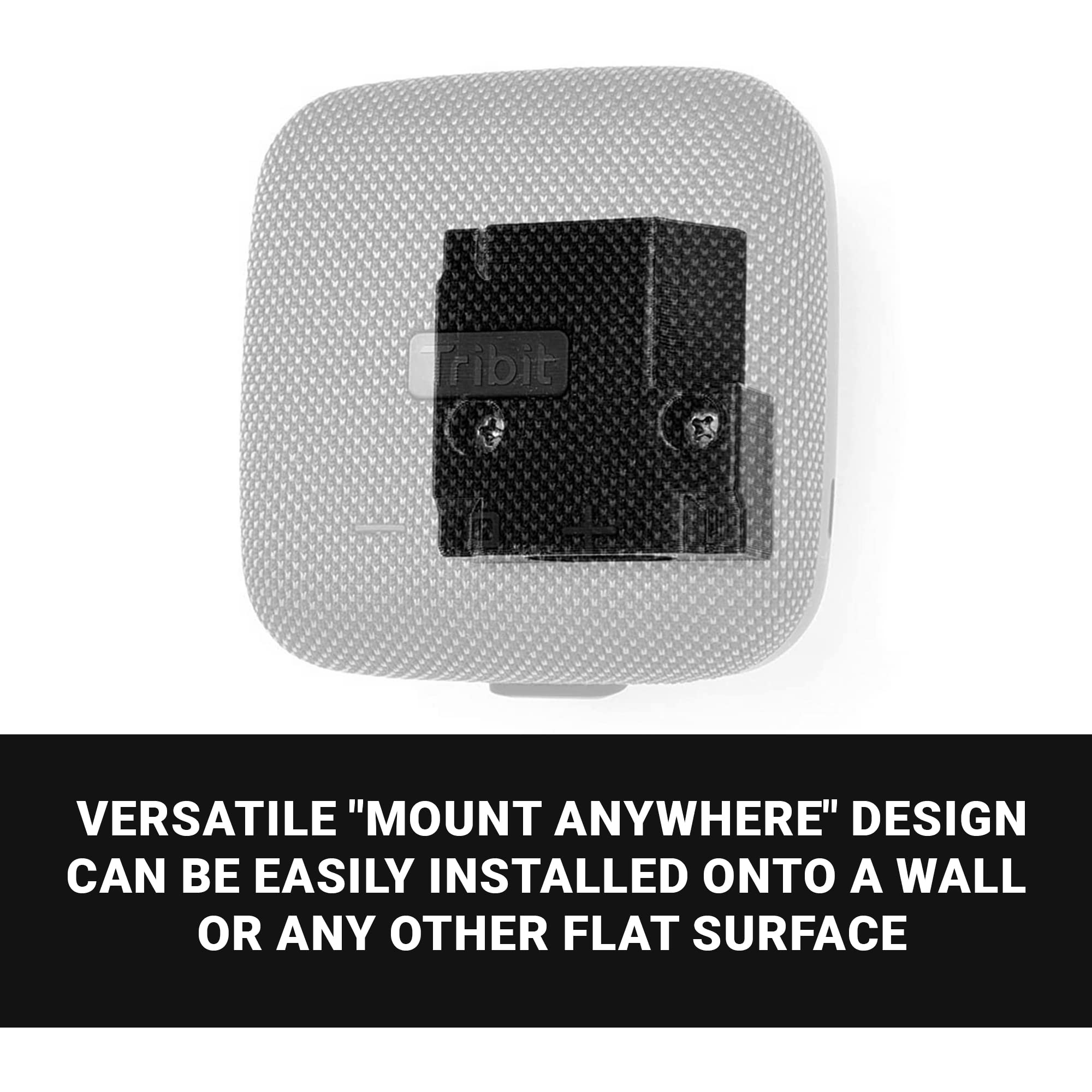 Spartan Mounts Bluetooth Speaker Wall Mount For Tribit Stormbox Micro Speakers, Low Profile Mount Anywhere Design For Home, Offi