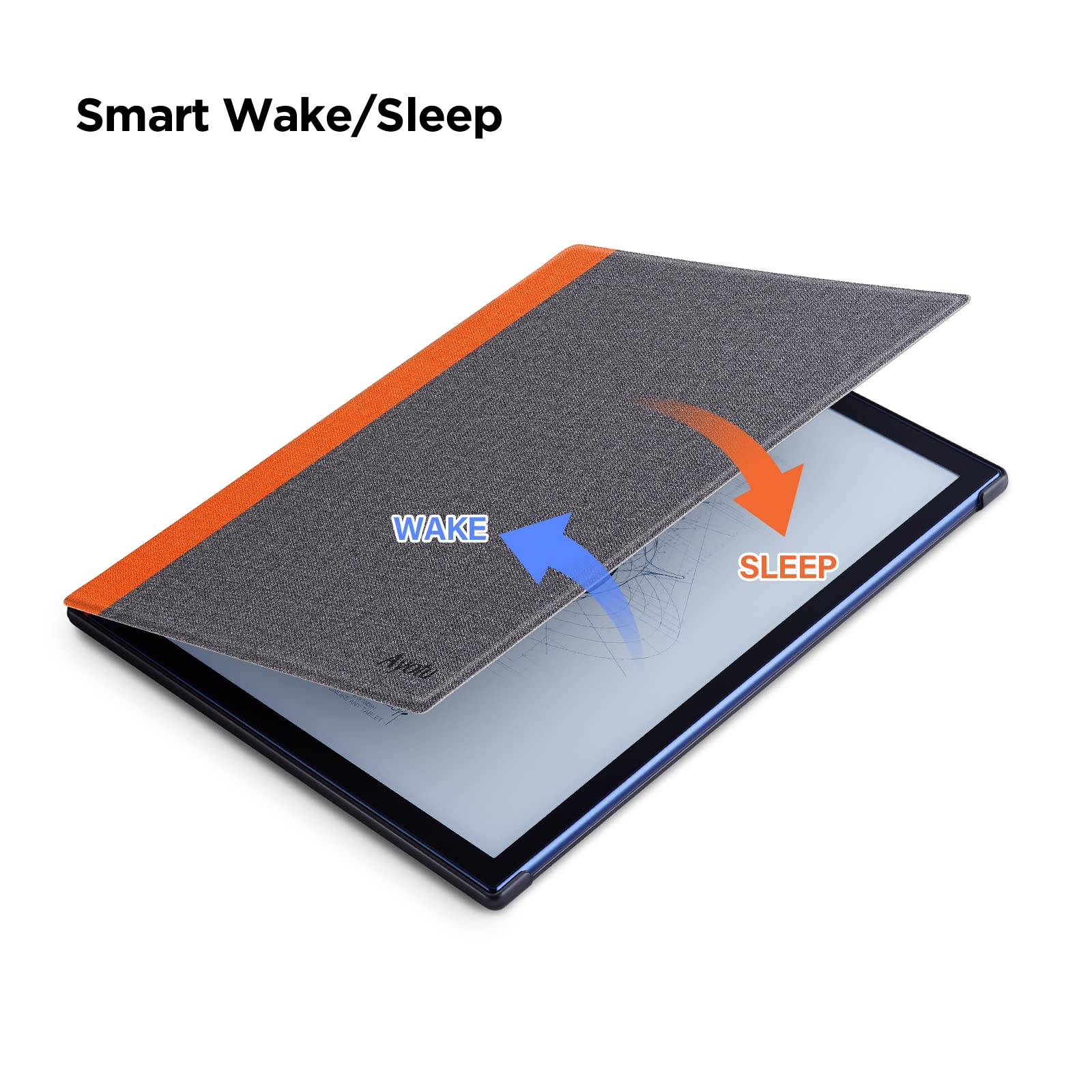 Ayotu Case For Onyx Boox Note Air 1/Note Air 2/Air 2 Plus 10.3'' Paper Tablet, Auto Sleep/Wake, Durable Fabric Folio Cover With