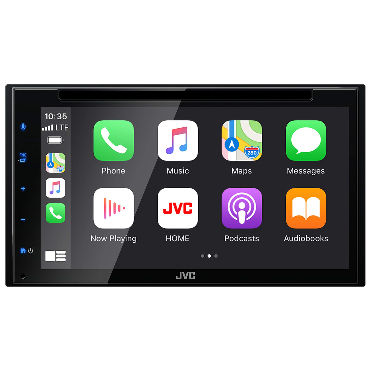 Jvc Kw V66Bt Apple Carplay Android Auto Dvd/Cd Player W/ 6.8'' Capacitive Touchscreen, Bluetooth Audio And Hands Free Calling, M