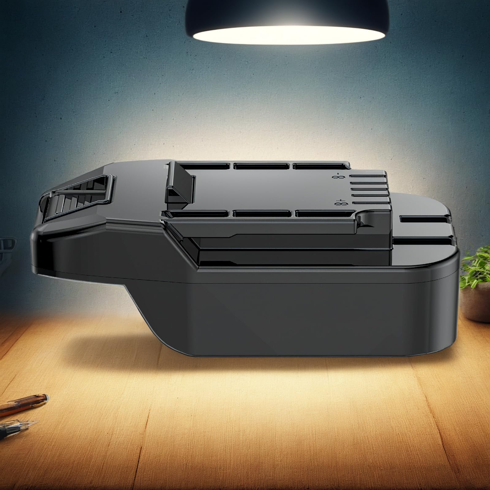 Novaquantic Enhanced 2 In 1 Adapter For Bauer 20V Tools   Compatible With Dewalt & Hercules 20V Batteries For Power Supply Only,