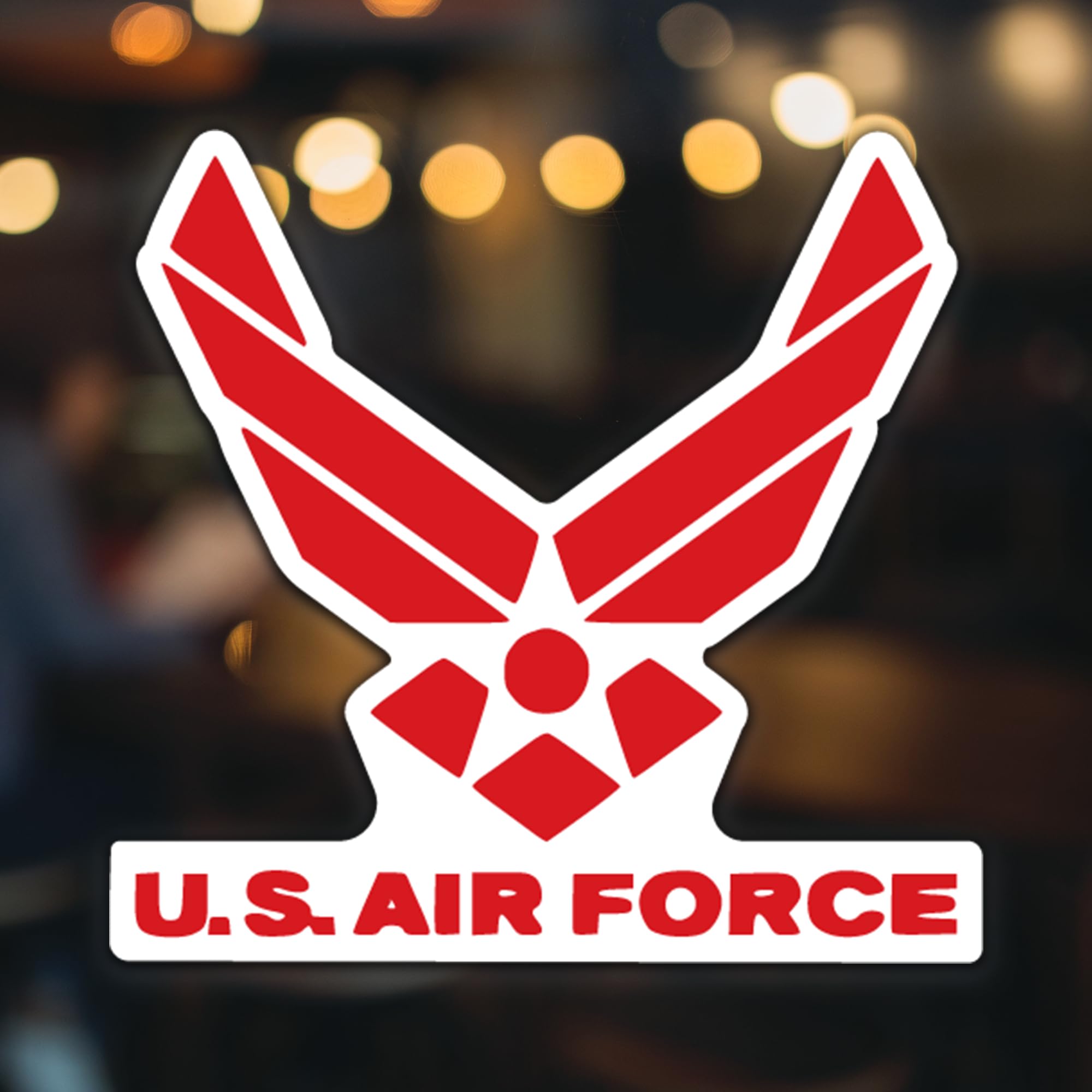U.S. Air Force Vinyl Decal Sticker Vinyl Decal Sticker | Cars Trucks Vans Walls Laptops | Multiple Colors | 6.75 In | Kcd748 (Re