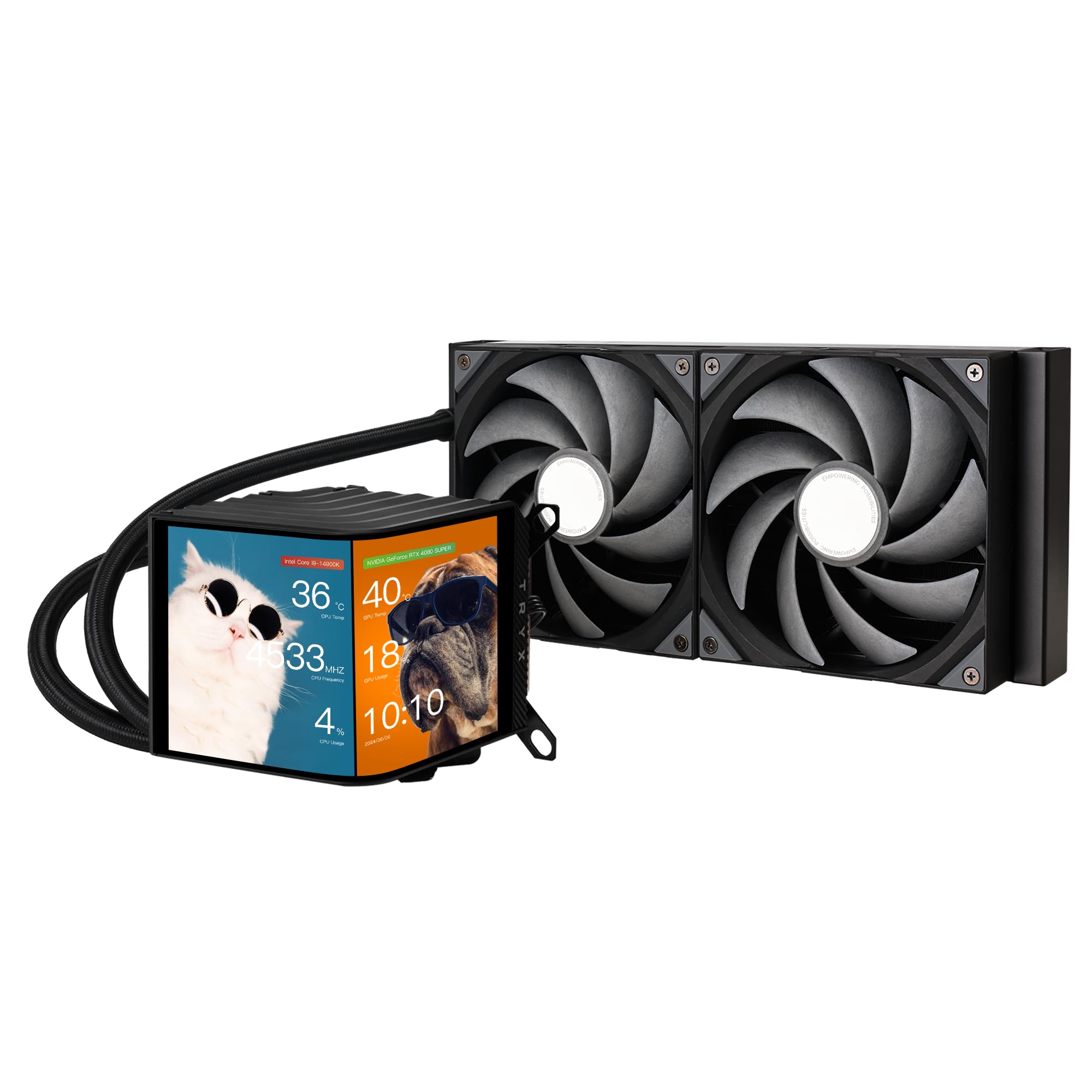 TRYX Fan LP280NDS2MG0K PANORAMA 280 AIO Liquid Cooler Black Retail