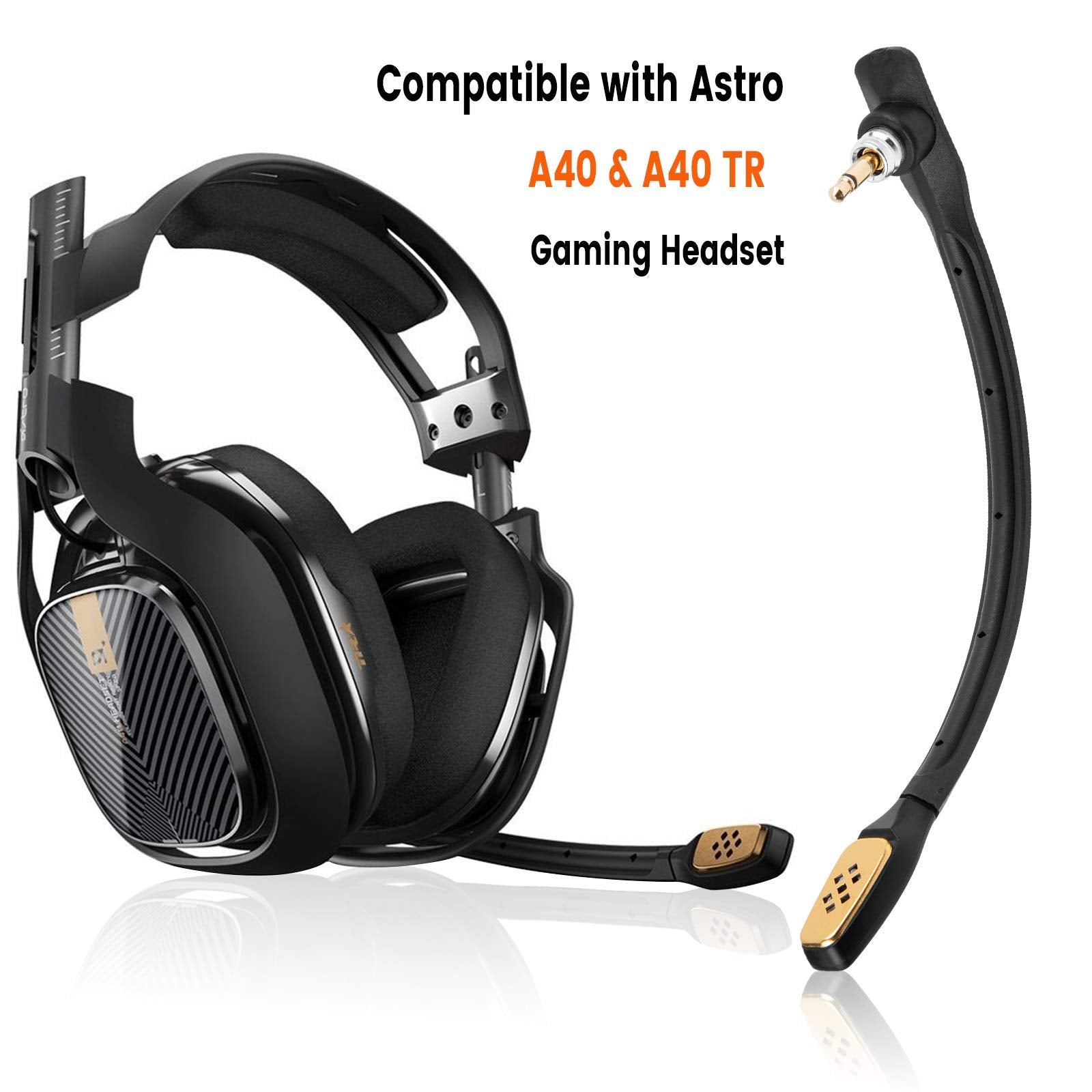 Weishan A40 Mic, Microphone Replacement For Astro A40 / A40 Tr Gaming Headset On Ps5, Ps4, Xbox One, Pc, Mac, Phone, Noise Cance