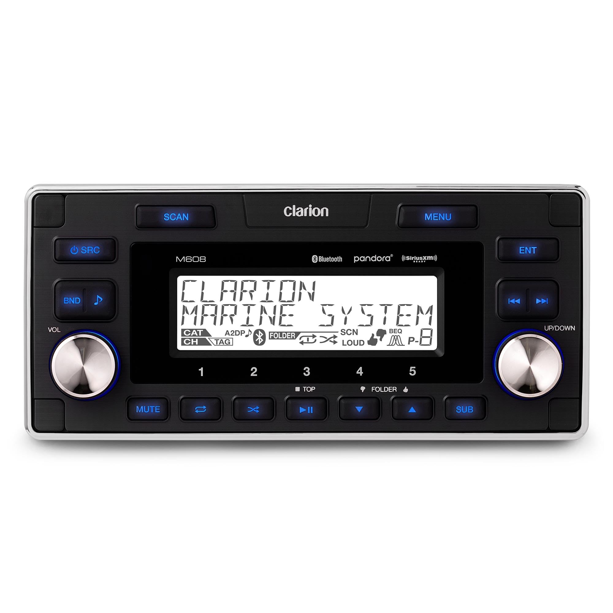 Clarion M608 Marine Bluetooth Watertight 4 Zone Digital Media Reciever
