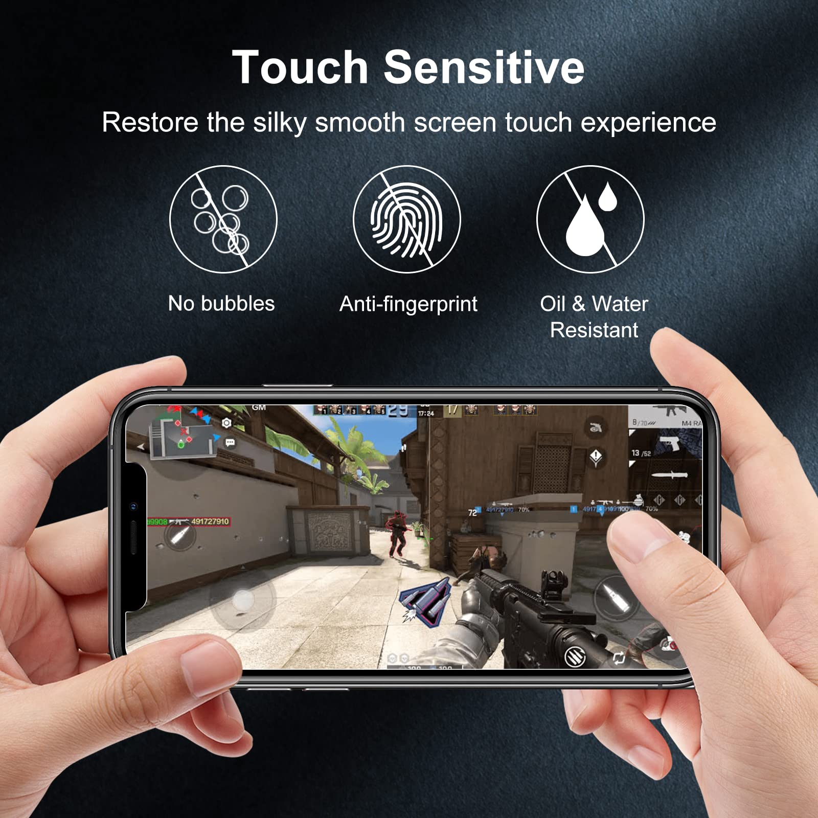 Whpxjy For [2 Pack] Privacy Screen Protector For Iphone 11 Pro Max & Iphone Xs Max Anti Spy Shatterproof 9H Tempered Glass Film