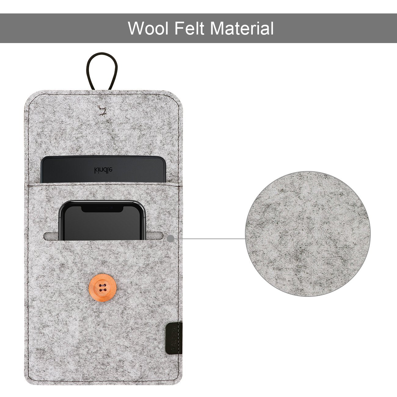 Walnew Soft Sleeve For 6'' Kindle Sleeve Bag For Kindle 2019/ Kindle 4/5/Kindle Touch/Kindle Paperwhite/Kindle Paperwhite 10Th/K